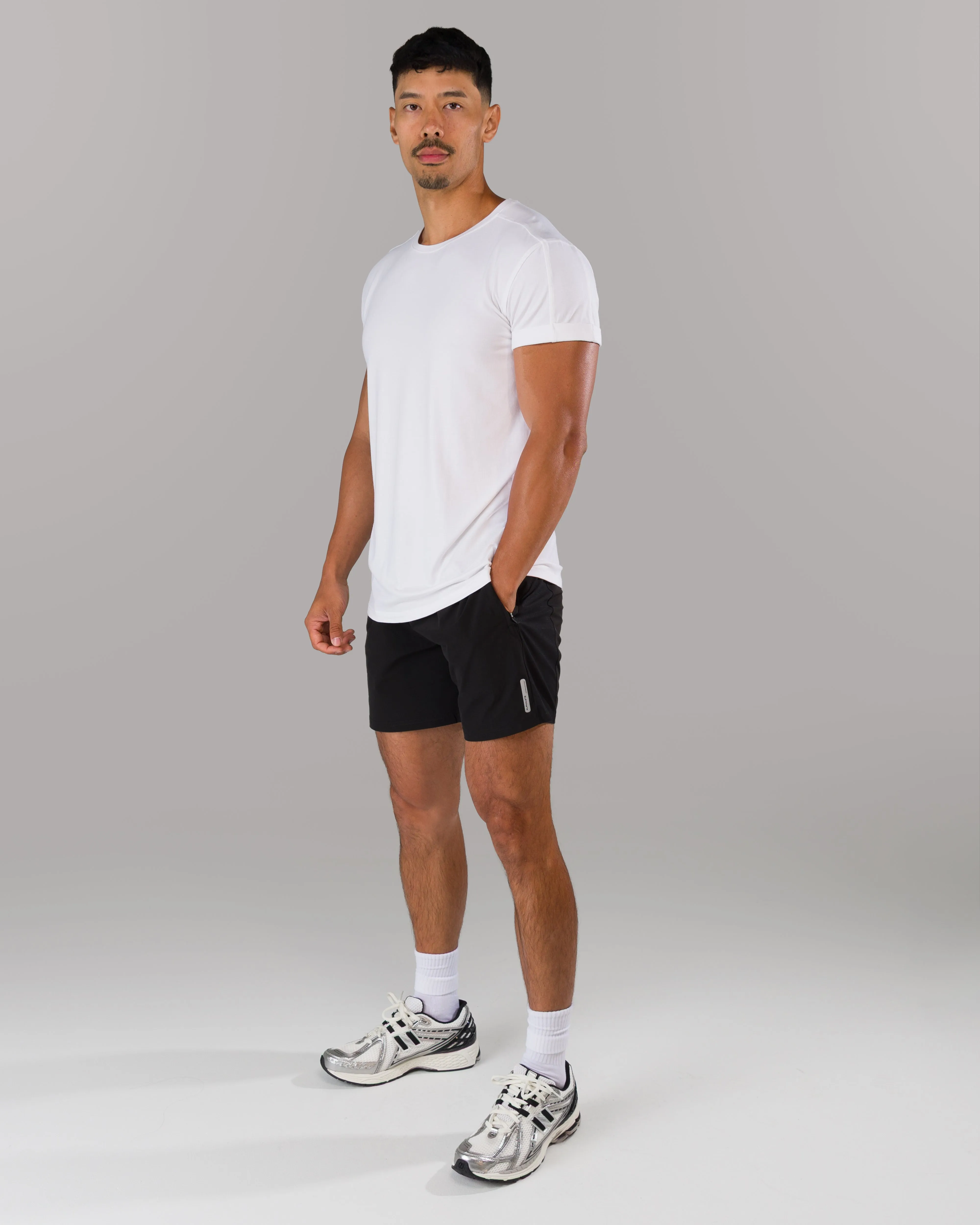 Rolled Muscle Tee - White sold by Alphalete product image thumbnail 4