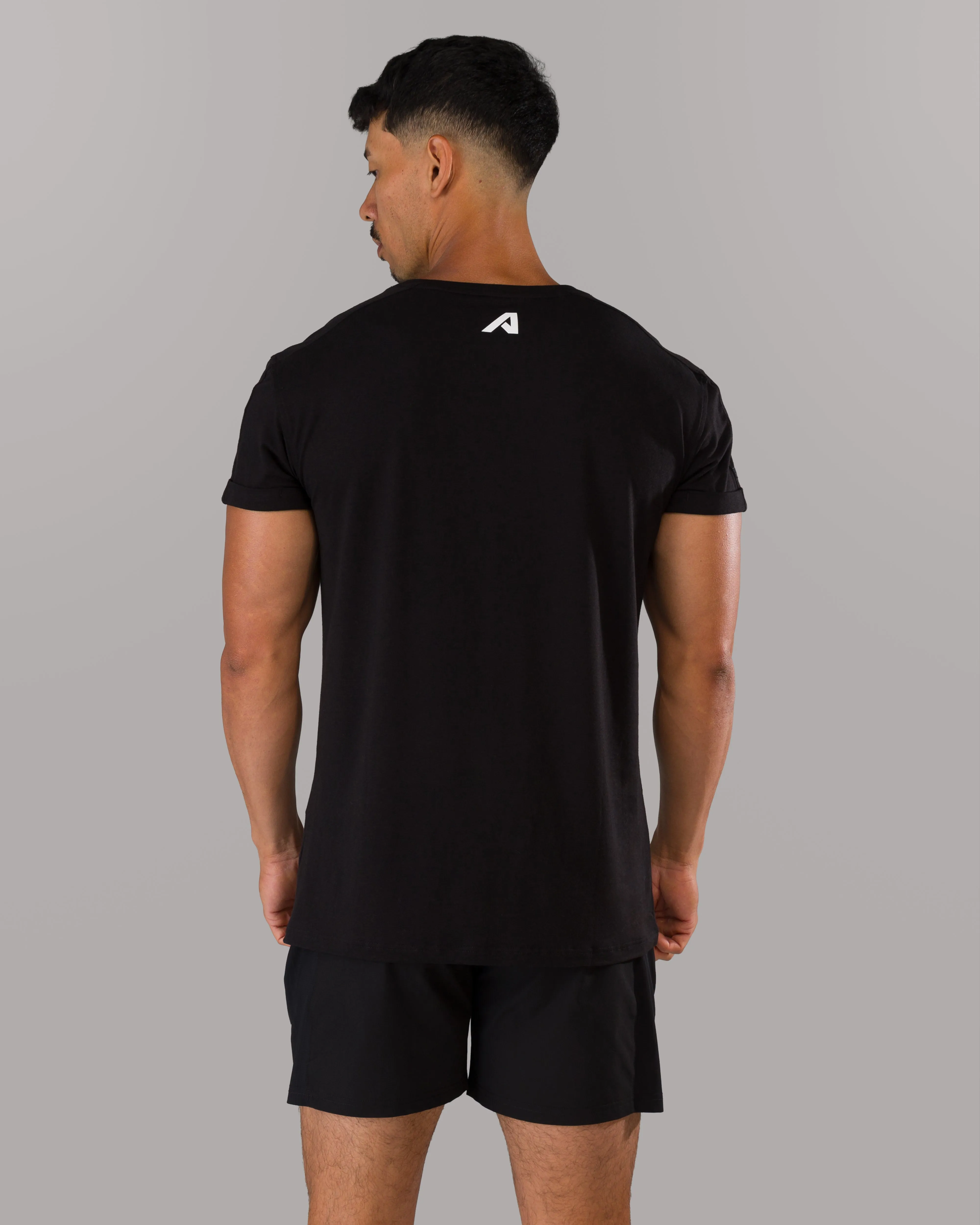 Rolled Muscle Tee - Black sold by Alphalete product image thumbnail 3