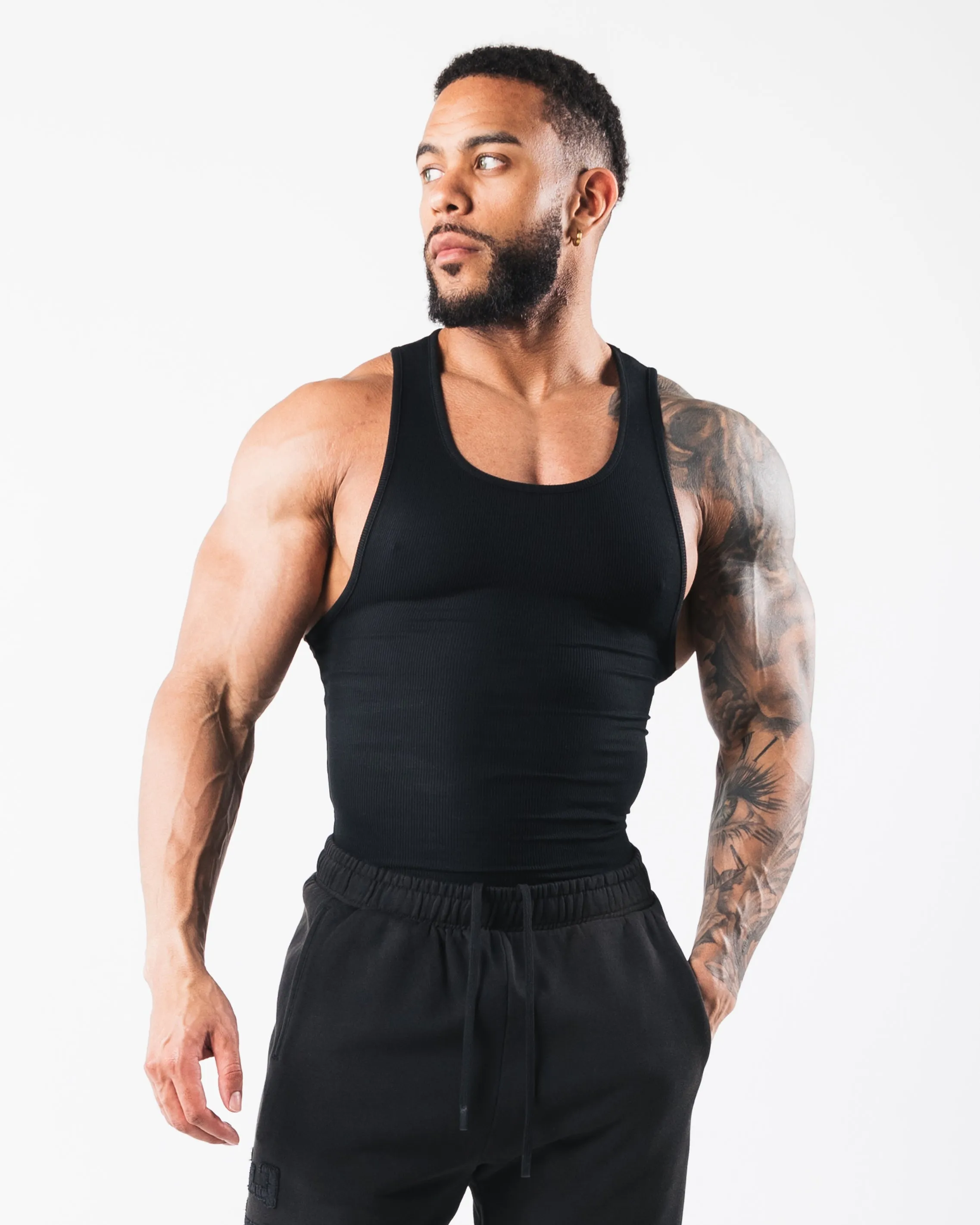 Ribbed Tank 2pk - Black sold by Alphalete