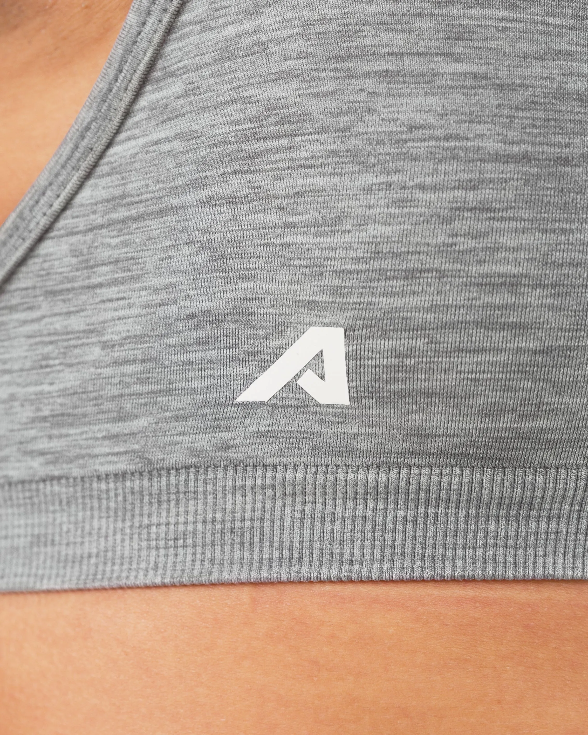 Amplify Minimal Bra - Heather Grey sold by Alphalete product image thumbnail 5