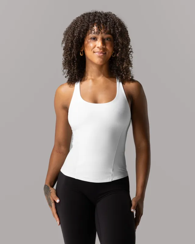 Flex Tank Long - White sold by Alphalete