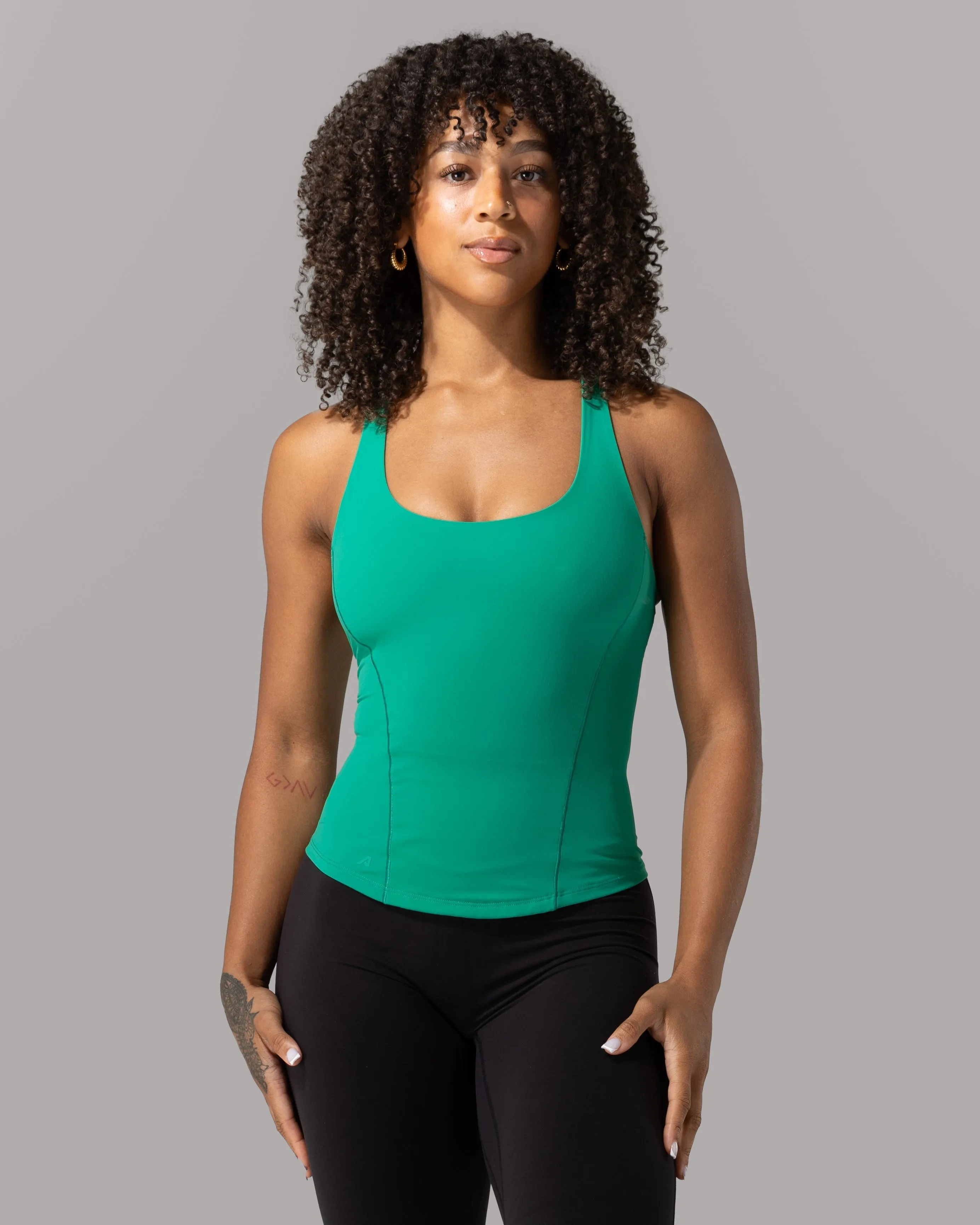 Flex Tank Long - Grove sold by Alphalete