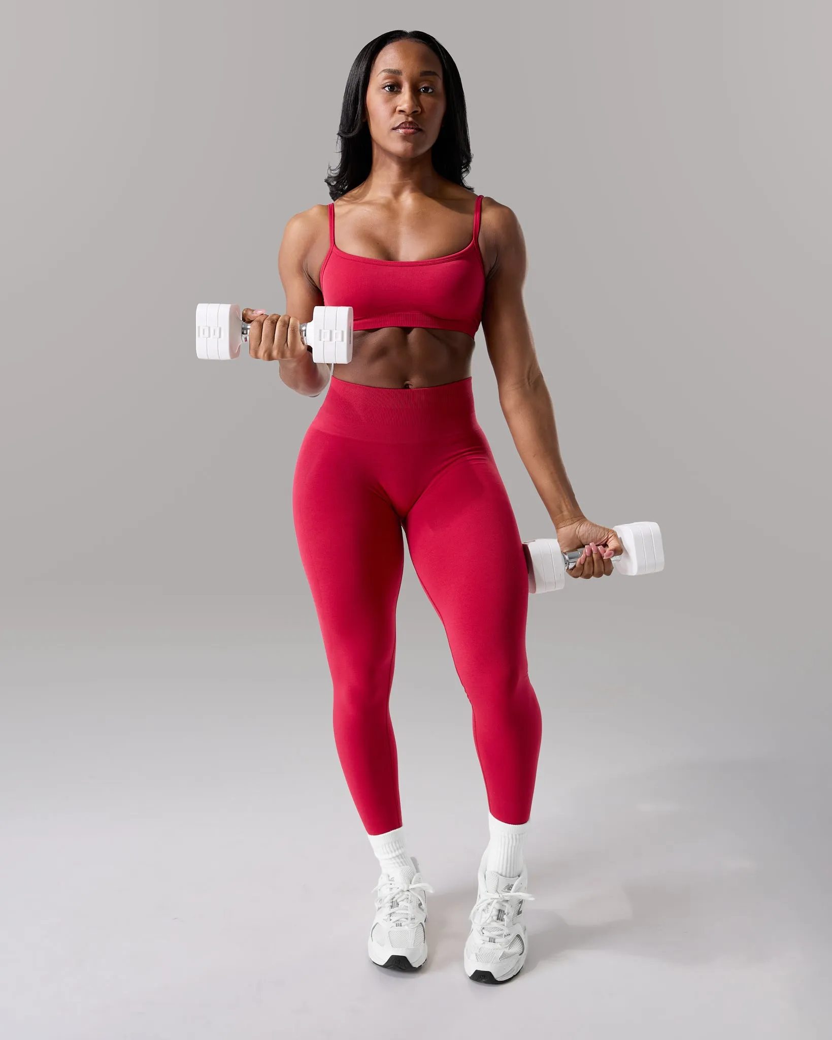 Pump Mid Rise Legging - Scarlet sold by Alphalete product image thumbnail 4