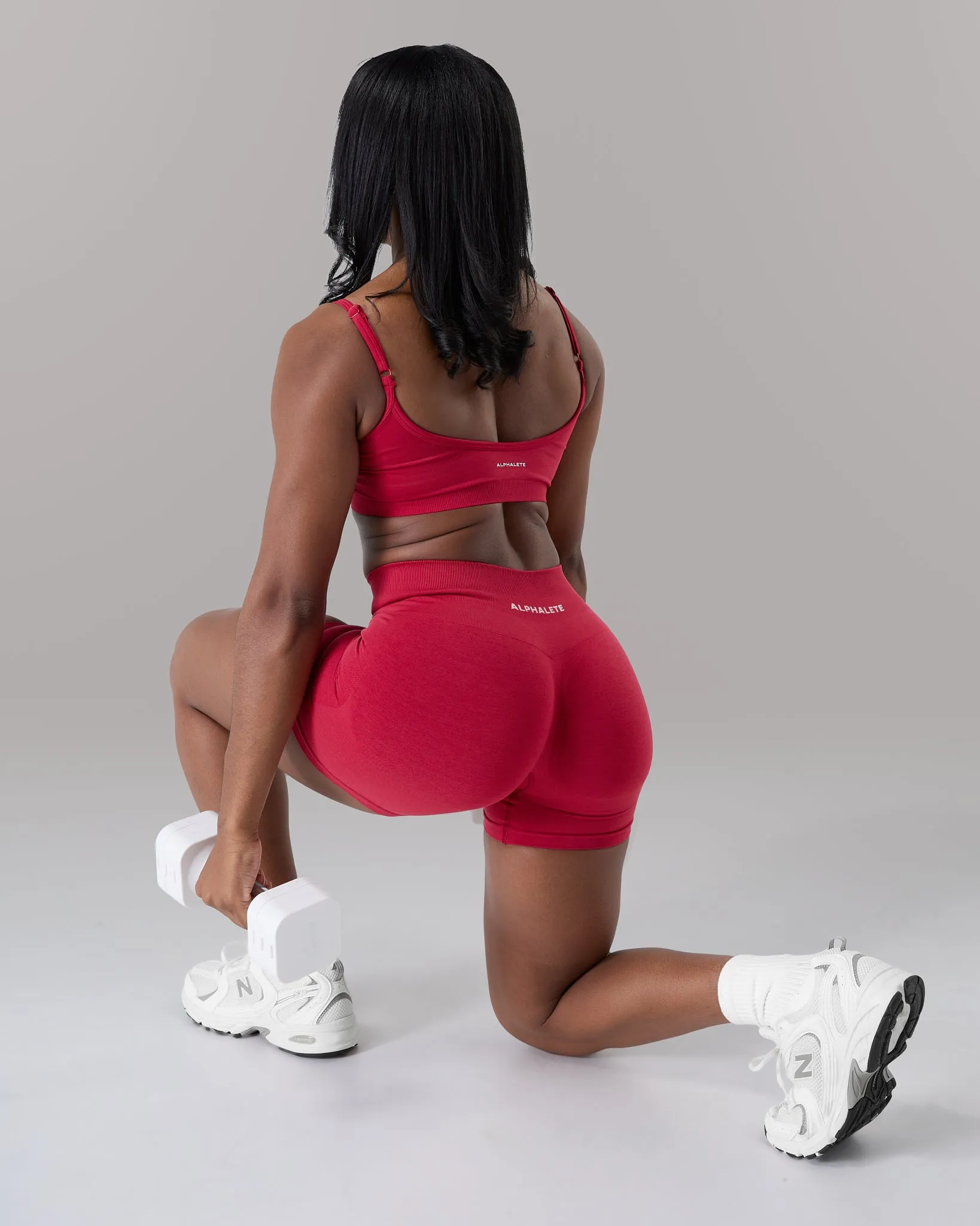 Pump Mid Rise Short - Scarlet sold by Alphalete product image thumbnail 4