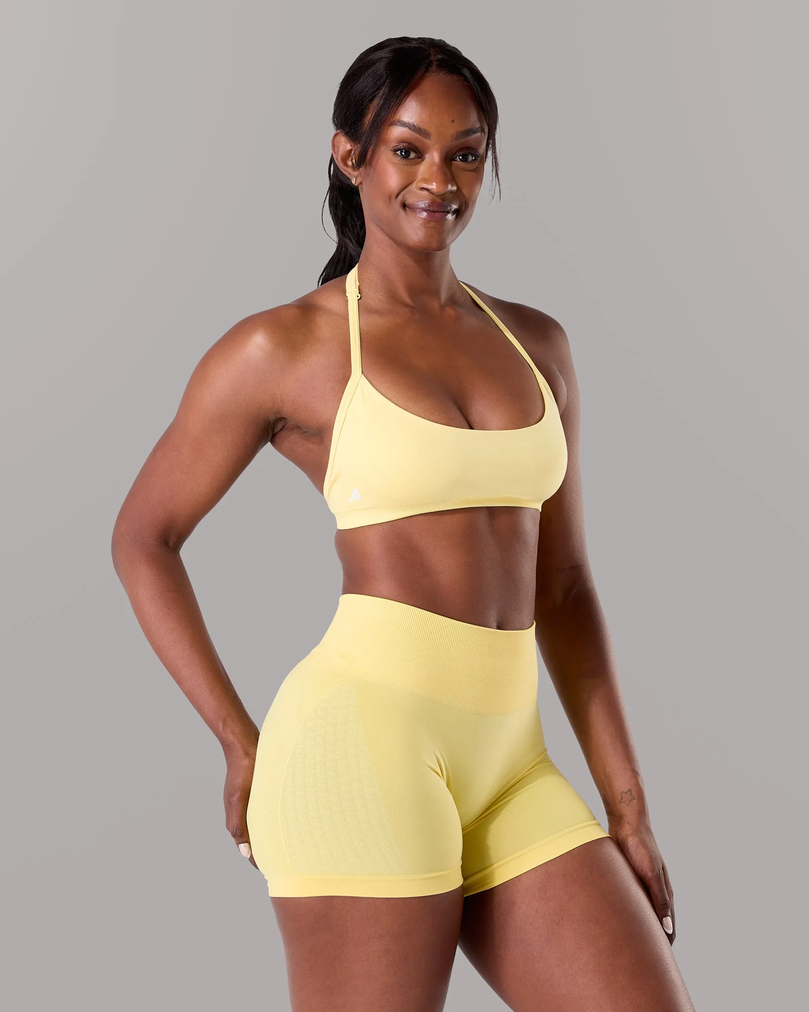 Amplify Minimal Bra - Canary sold by Alphalete product image thumbnail 3