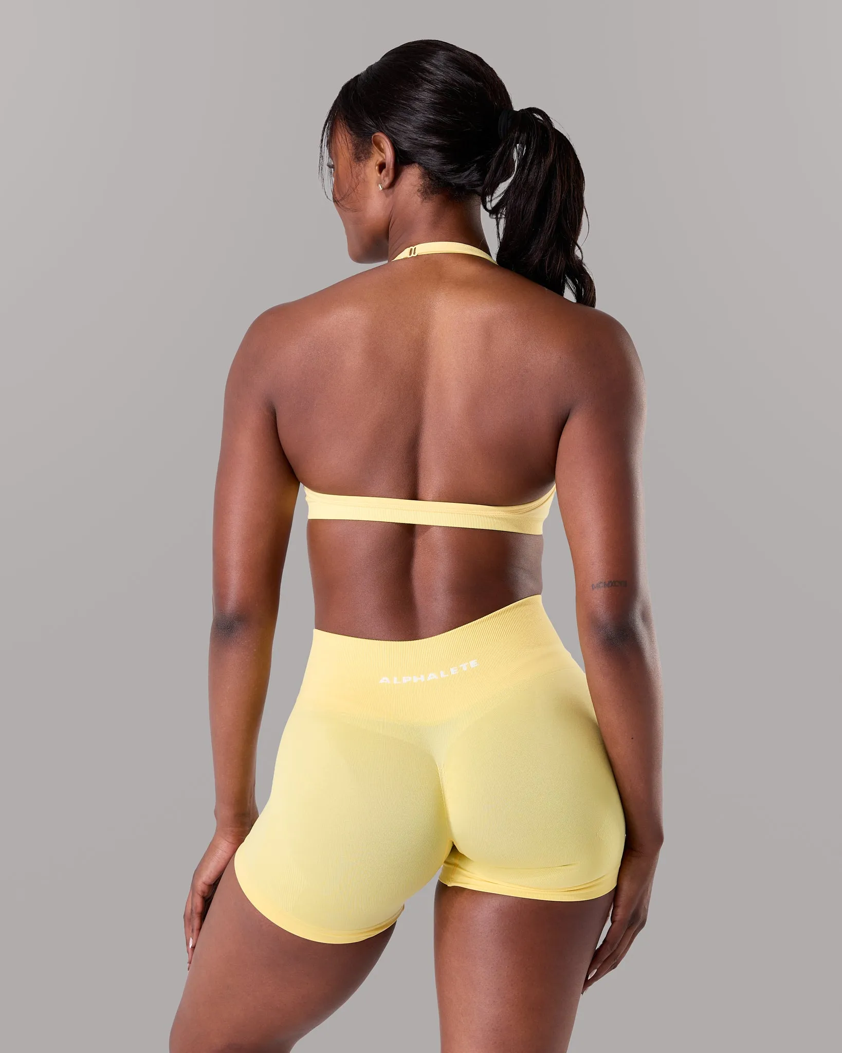 Amplify Minimal Bra - Canary sold by Alphalete product image thumbnail 2