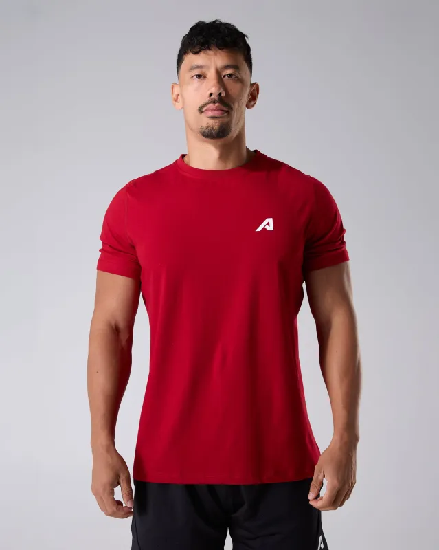 Momentum Tee - Maroon sold by Alphalete