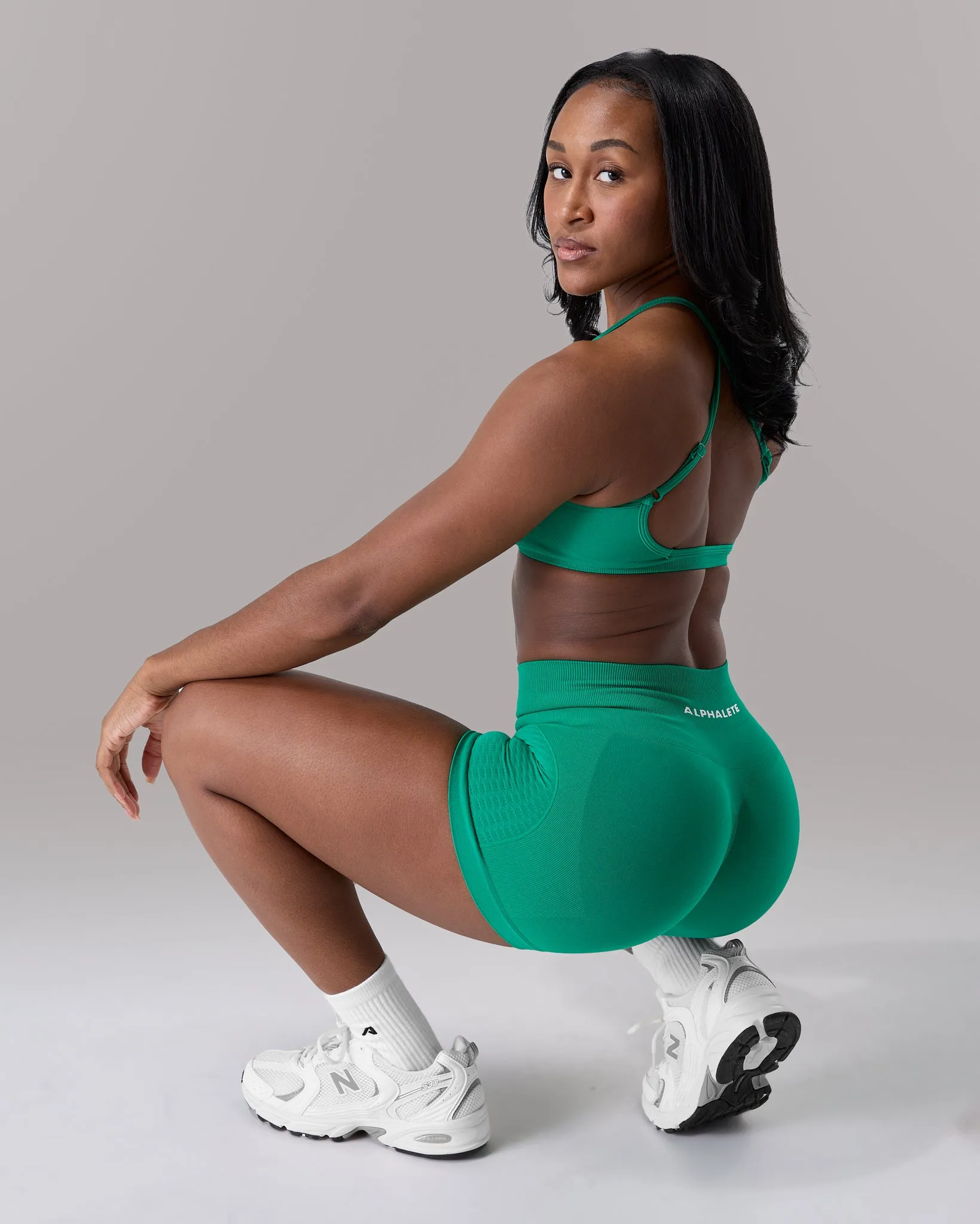 Contour Mid Rise Short - Grove sold by Alphalete product image thumbnail 4