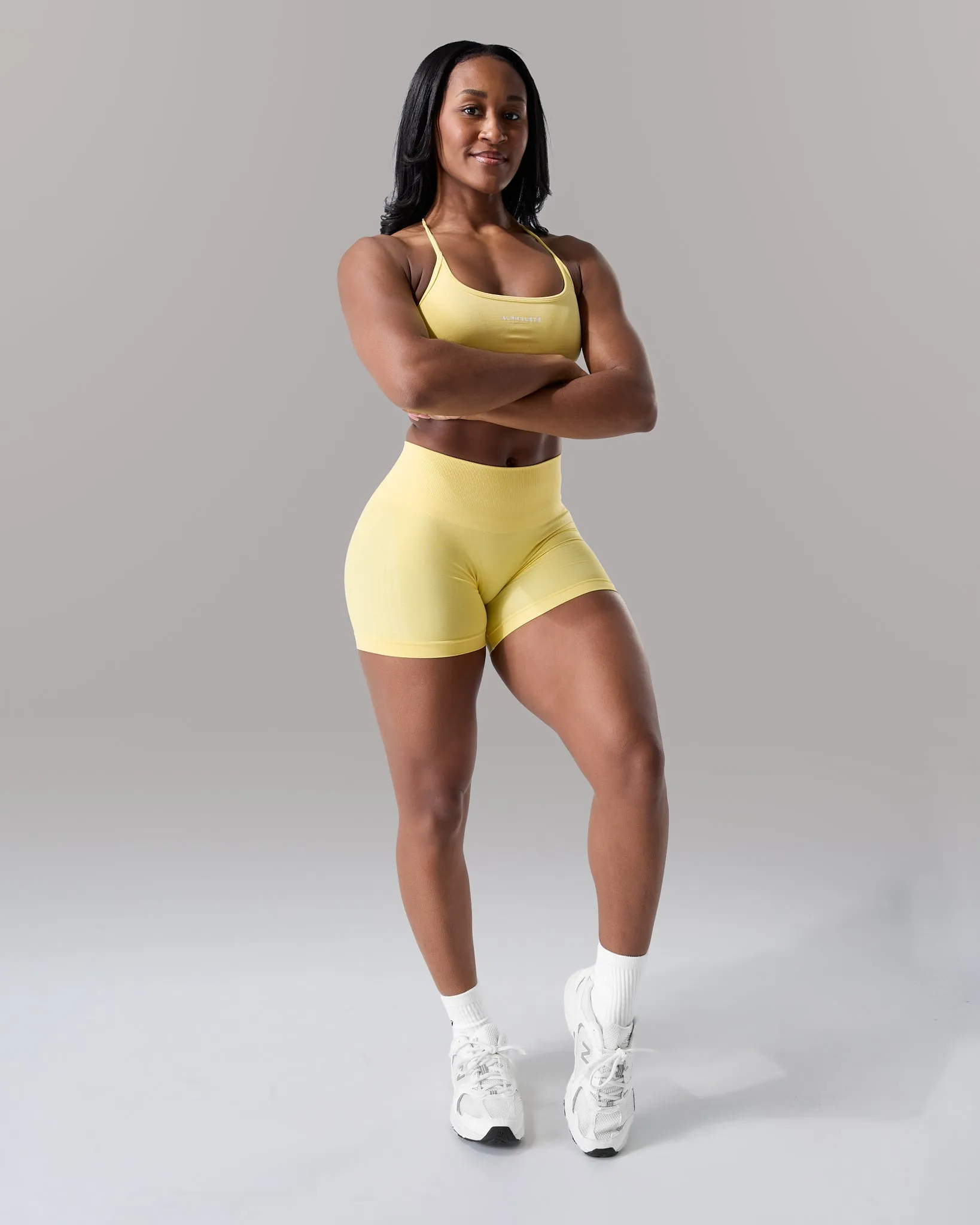 Contour Mid Rise Short - Canary sold by Alphalete product image thumbnail 4