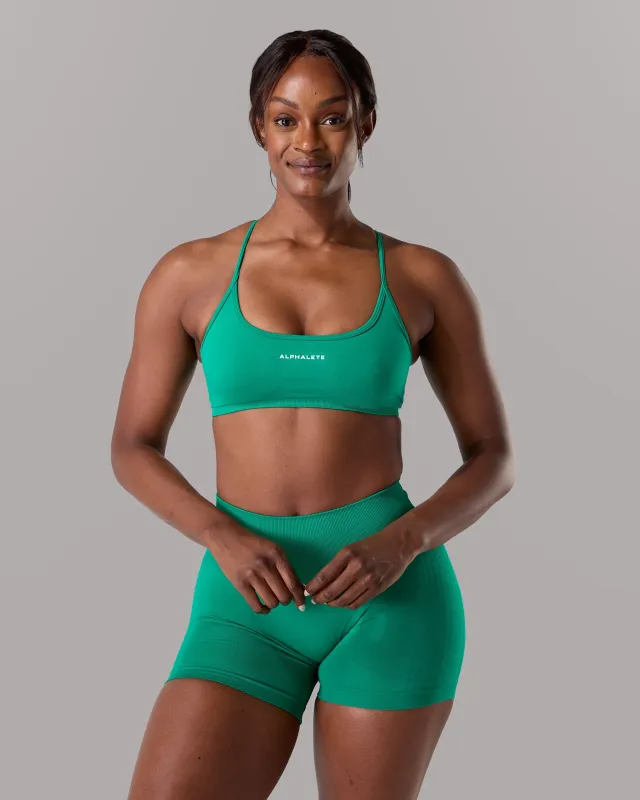 Amplify Open Back Bra - Grove sold by Alphalete