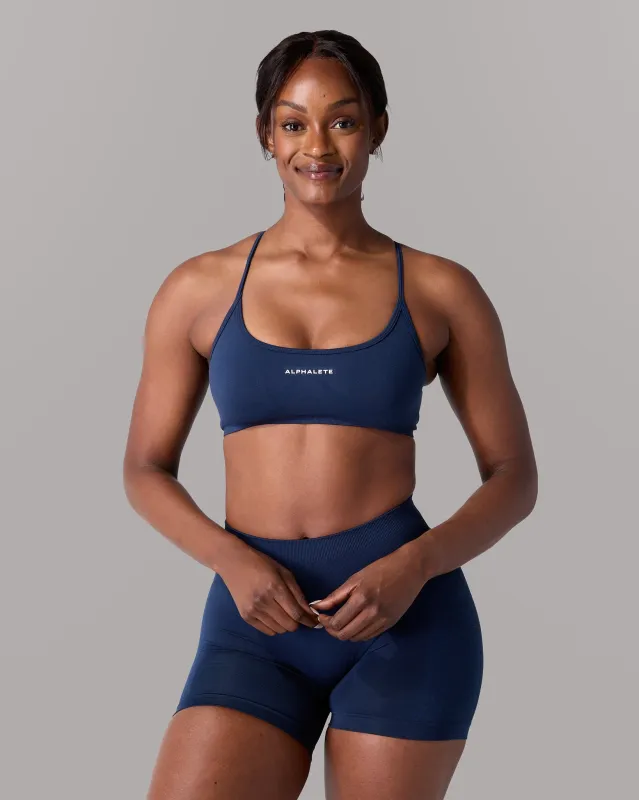 Amplify Open Back Bra - Anchor sold by Alphalete