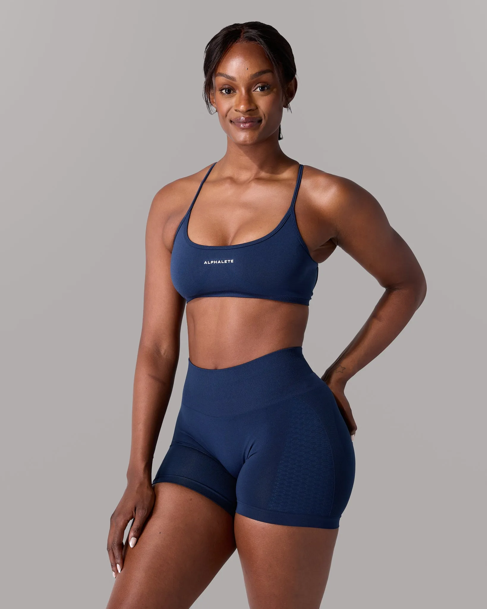 Amplify Open Back Bra - Anchor sold by Alphalete product image thumbnail 3