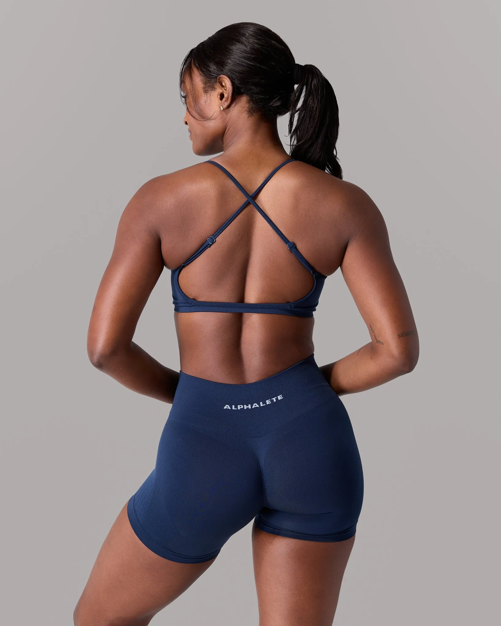Amplify Open Back Bra - Anchor sold by Alphalete product image thumbnail 2