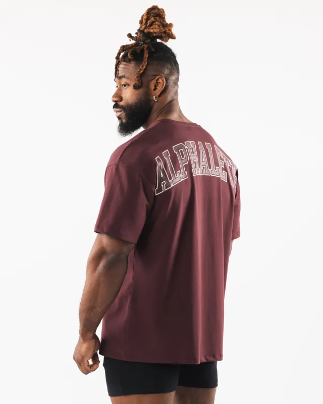 Collegiate Tee - Sangria sold by Alphalete