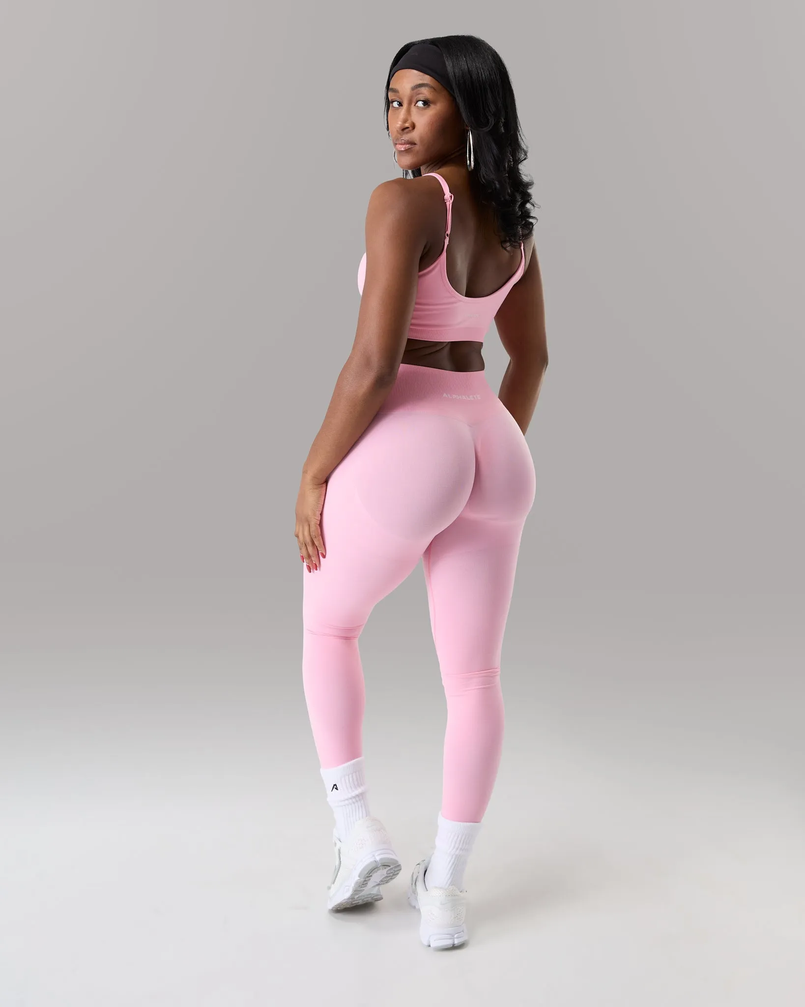 Pump Mid Rise Legging - Rose sold by Alphalete product image thumbnail 4