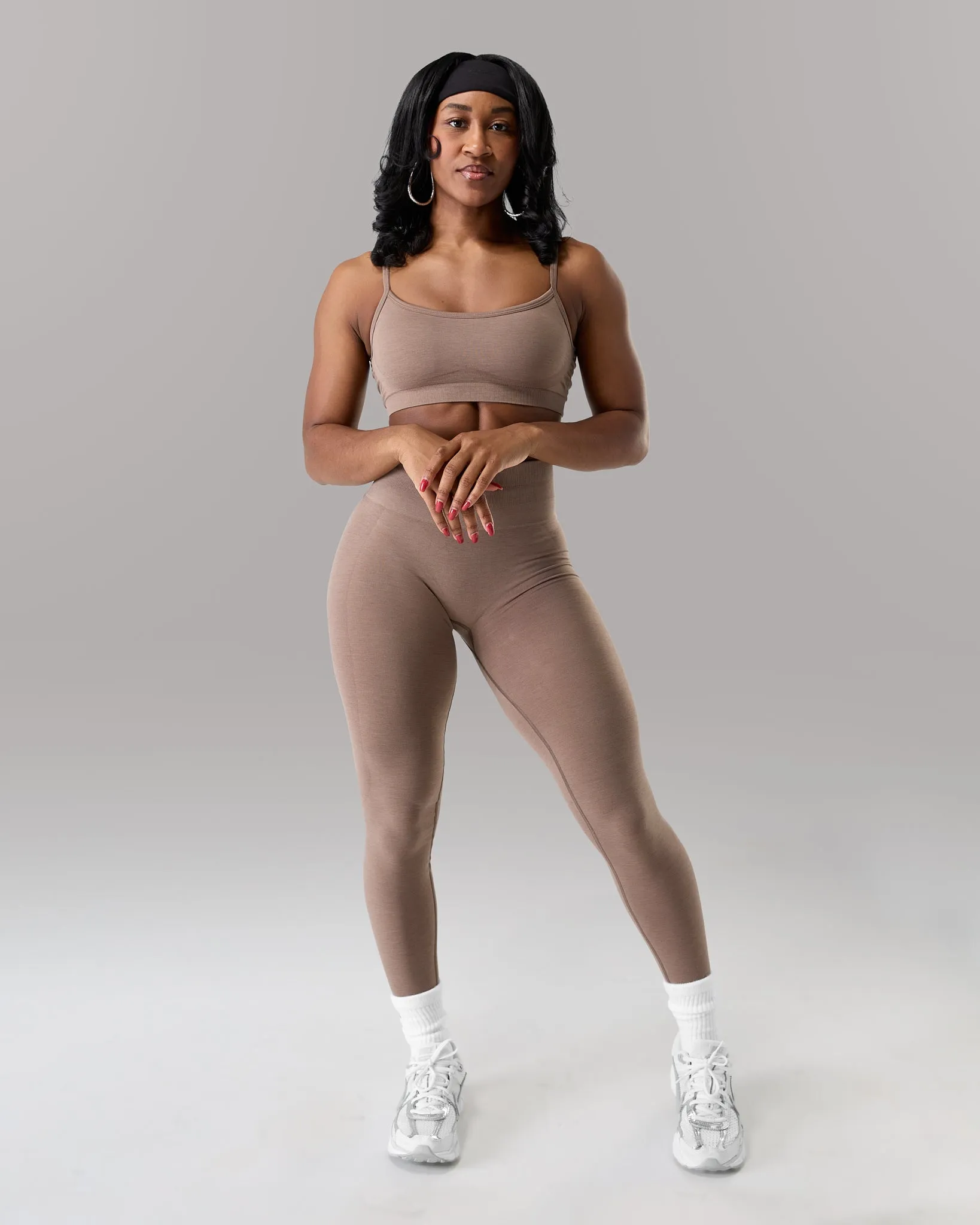 Pump High Rise Legging - Mocha sold by Alphalete product image thumbnail 4