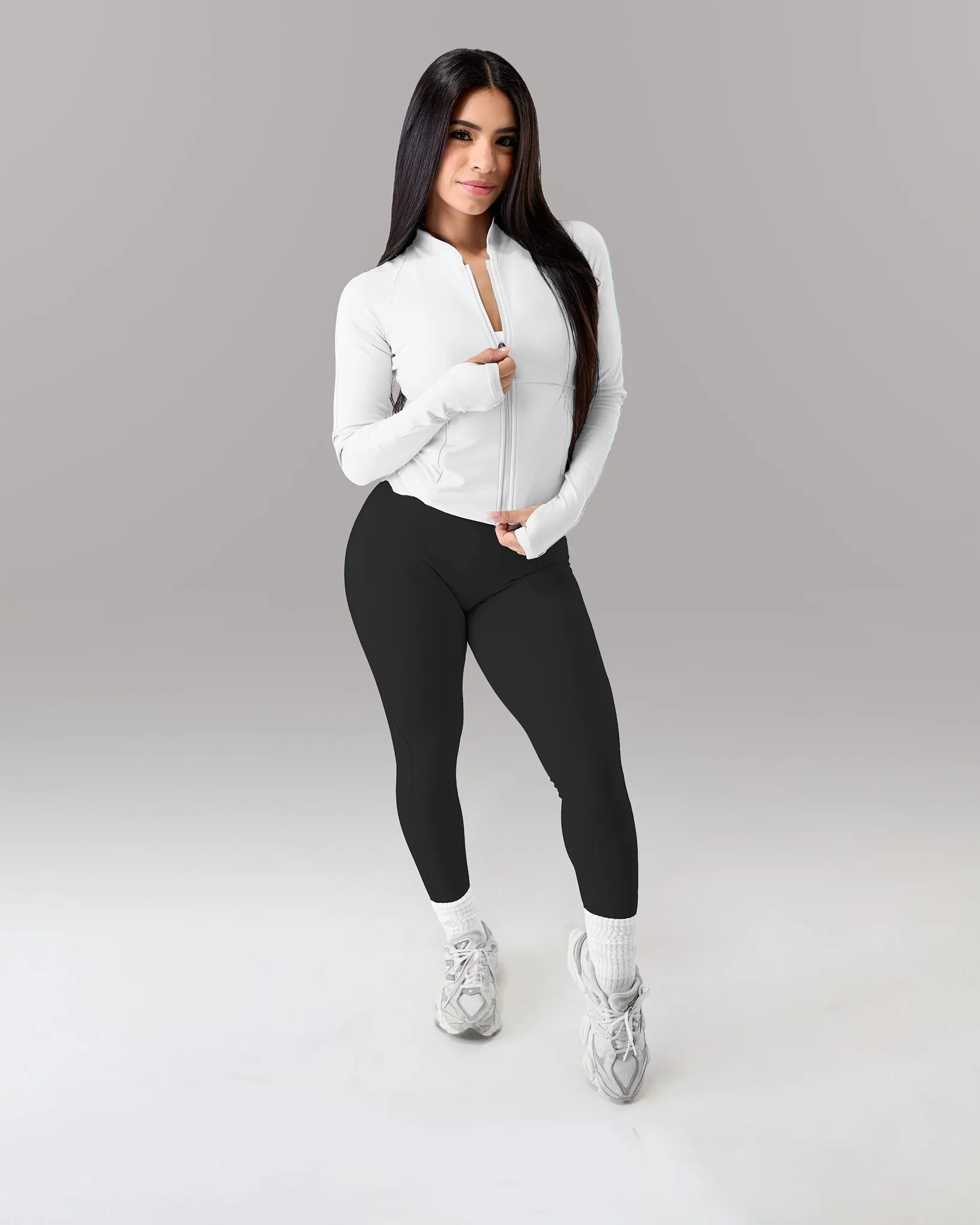 Aura Sculpt Jacket - White sold by Alphalete product image thumbnail 2