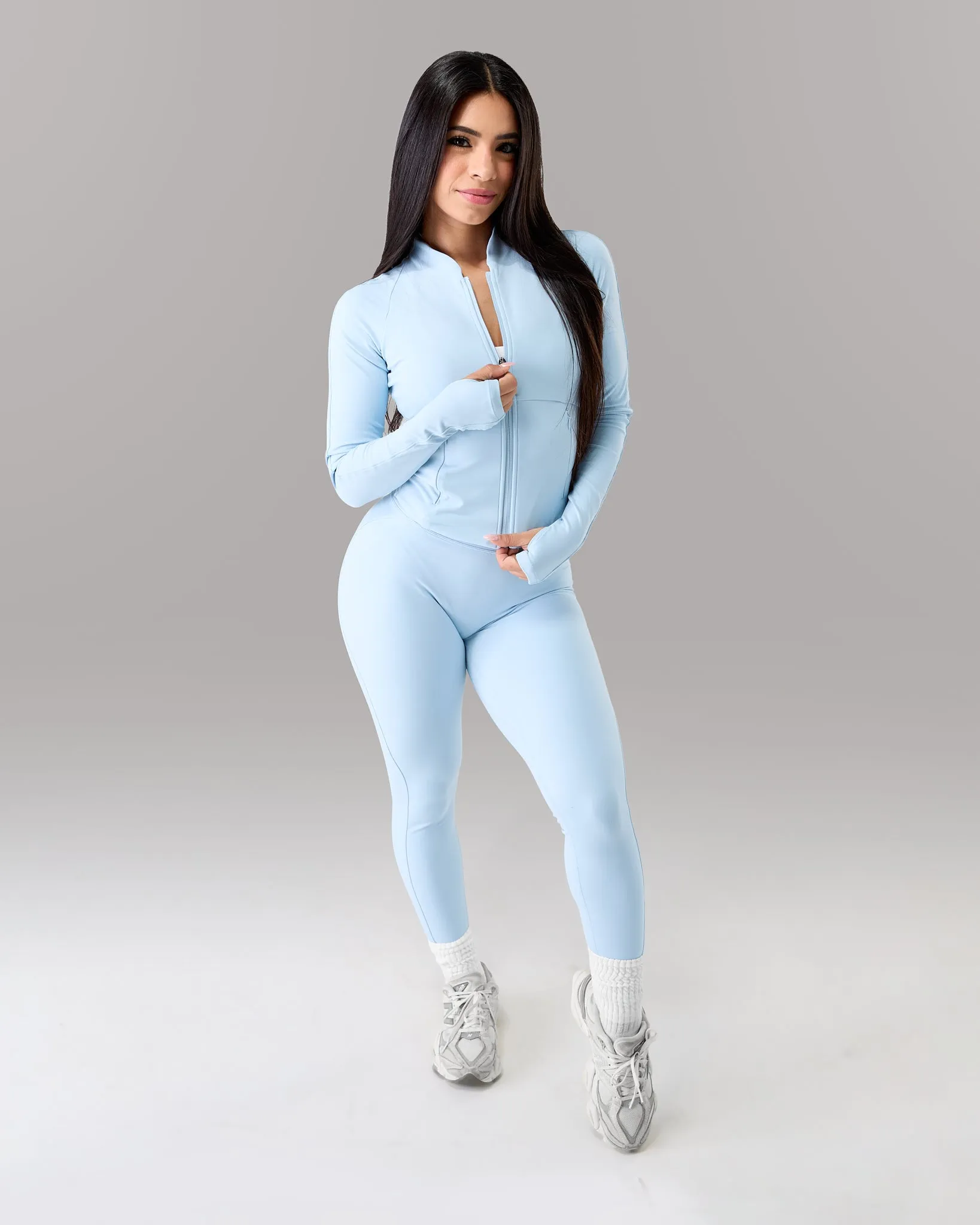 Aura Sculpt Jacket - Powder Blue sold by Alphalete product image thumbnail 2