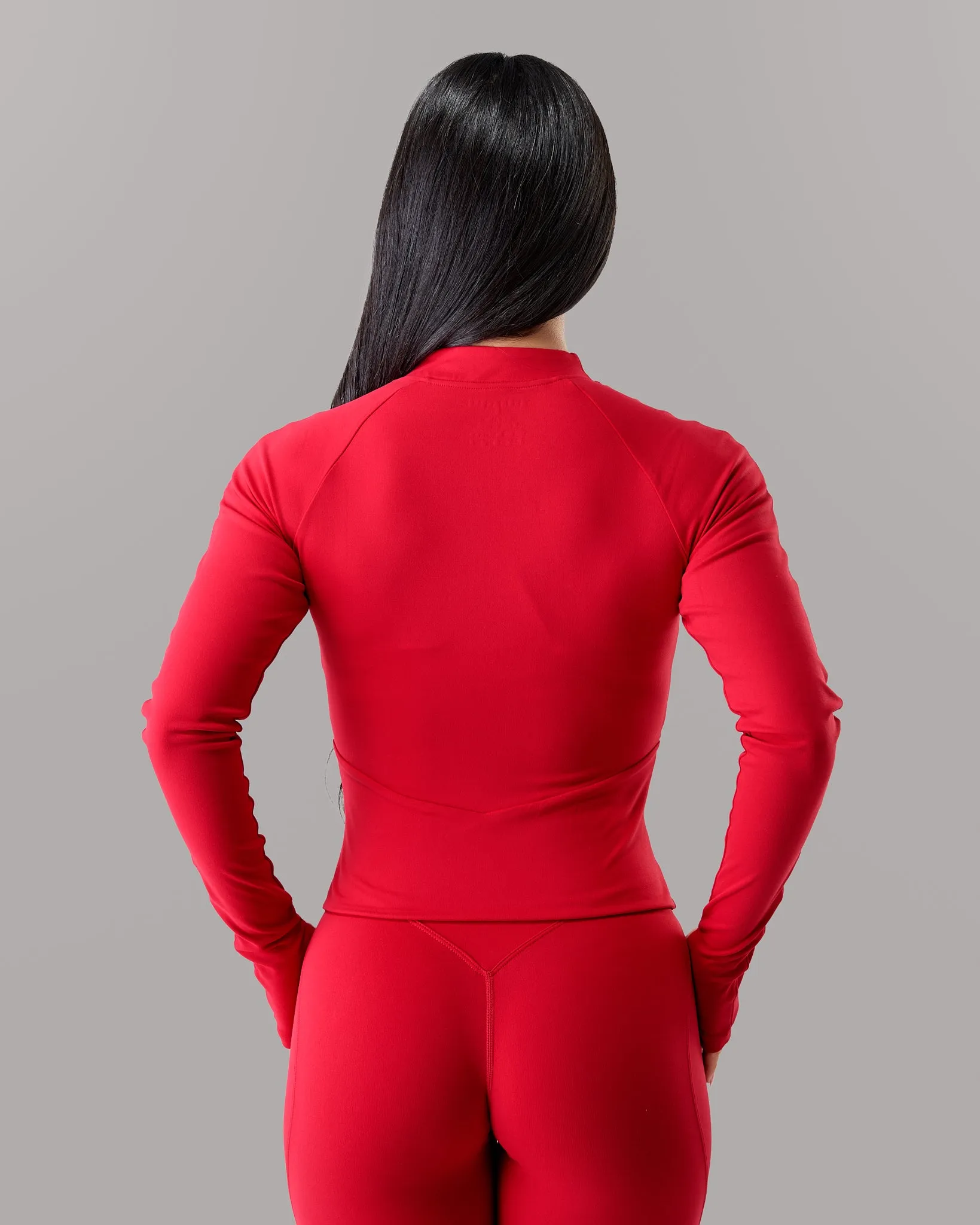 Aura Sculpt Jacket - Scarlet sold by Alphalete product image thumbnail 4