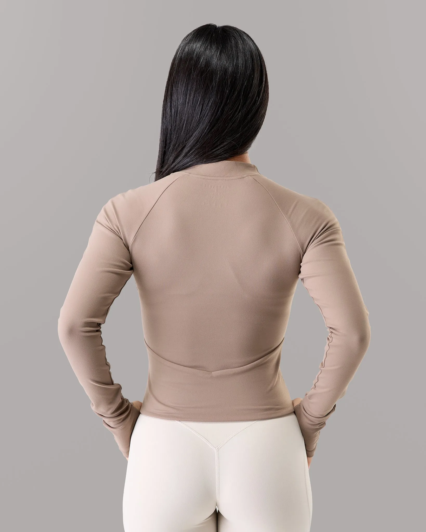 Aura Sculpt Jacket - Mocha sold by Alphalete product image thumbnail 4