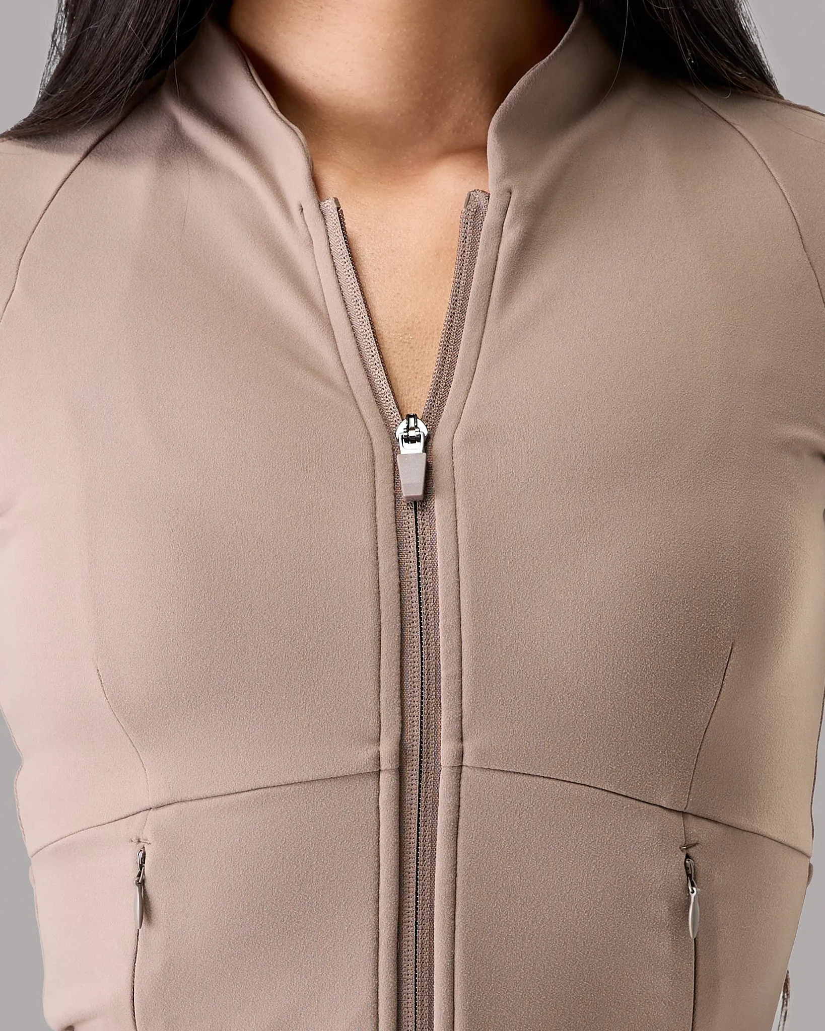 Aura Sculpt Jacket - Mocha sold by Alphalete product image thumbnail 5