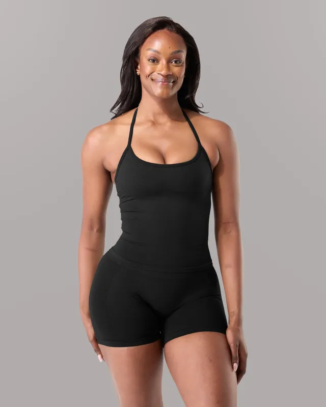 Halter Push Tank - Black sold by Alphalete