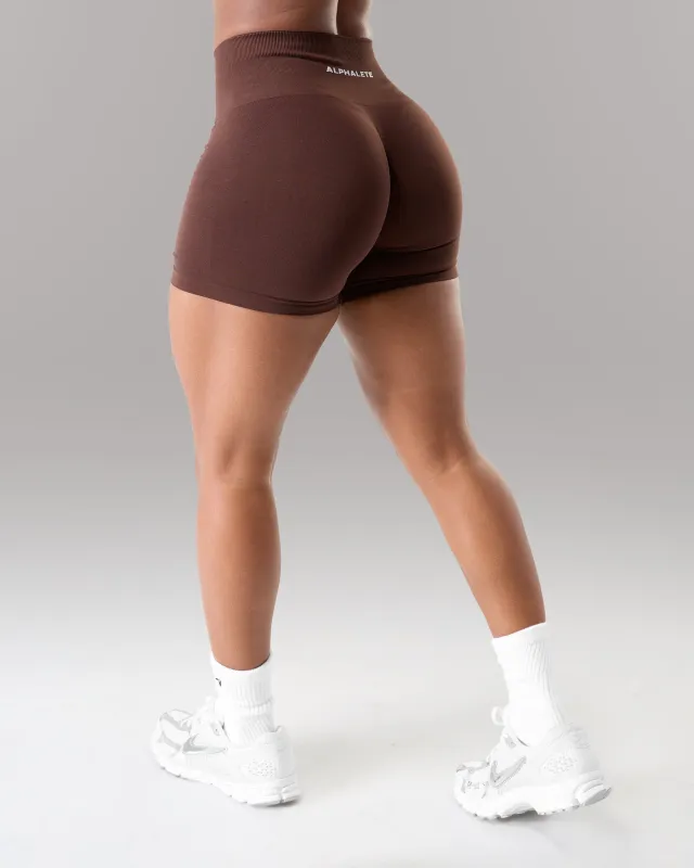 Amplify Mid Rise Short - Espresso sold by Alphalete