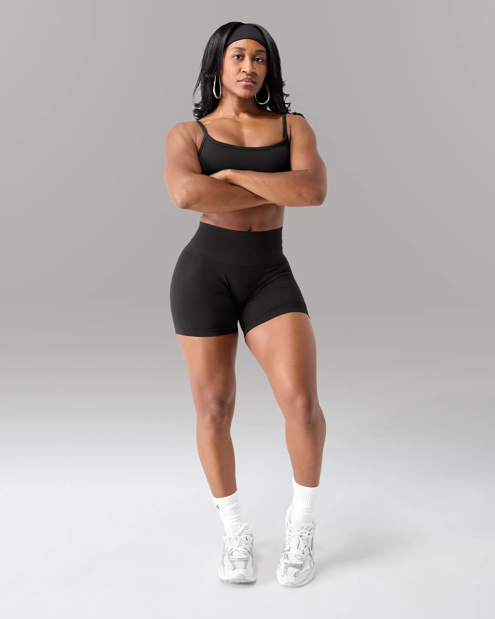 Amplify Mid Rise Short - Black sold by Alphalete product image thumbnail 4