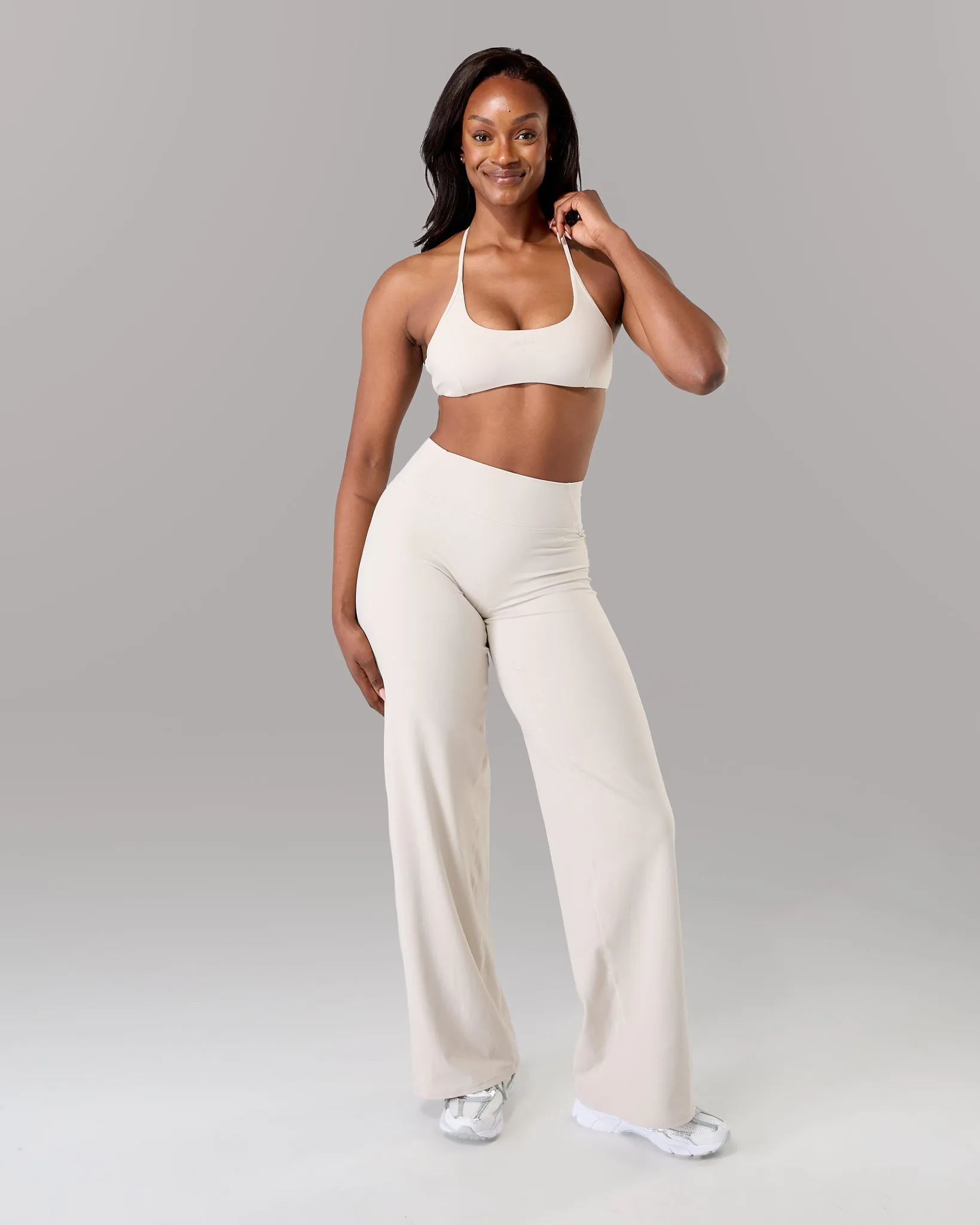 Aura Wide Leg Pant Long - Wheat sold by Alphalete product image thumbnail 2