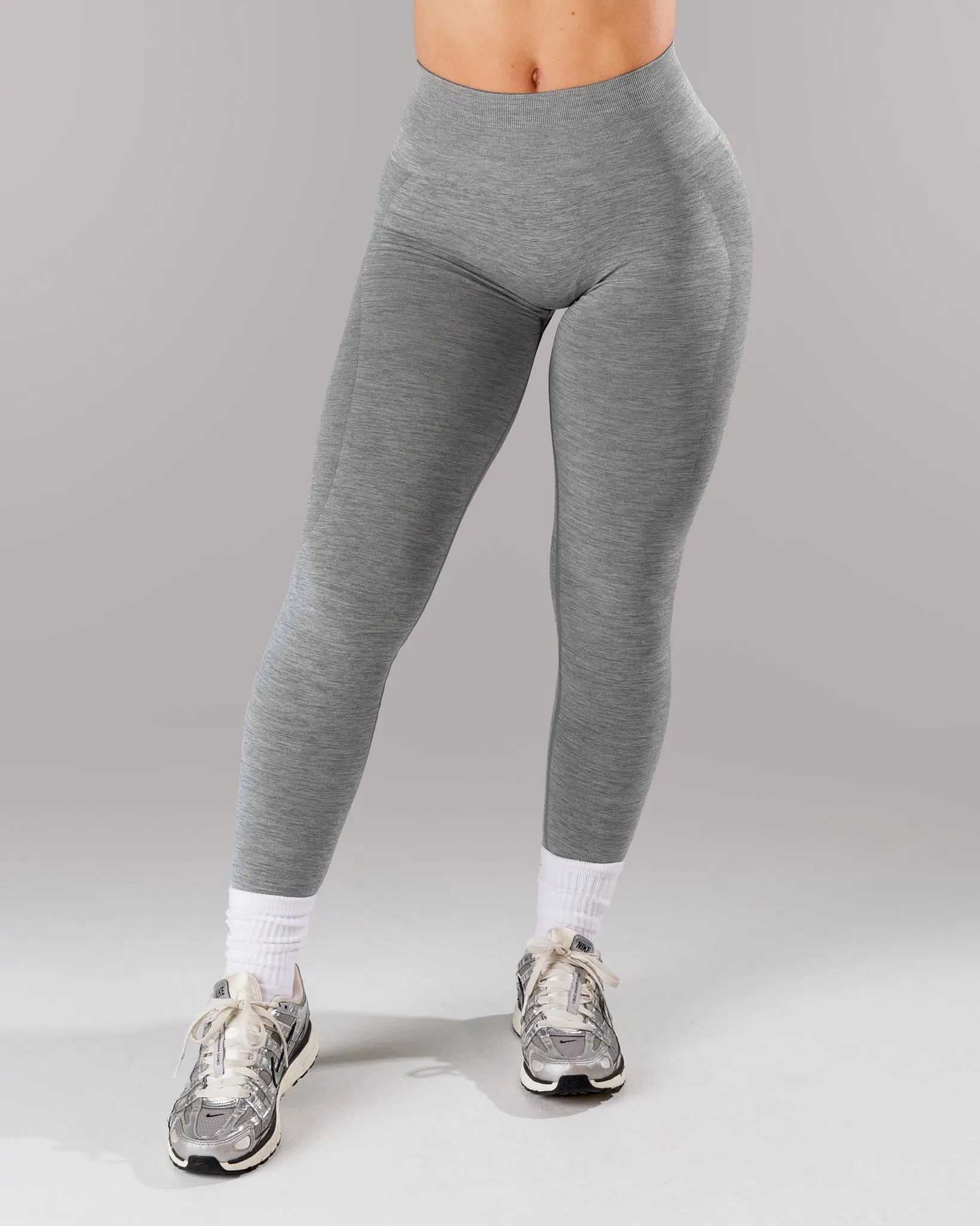 Pump Mid Rise Legging - Heather Grey sold by Alphalete product image thumbnail 2