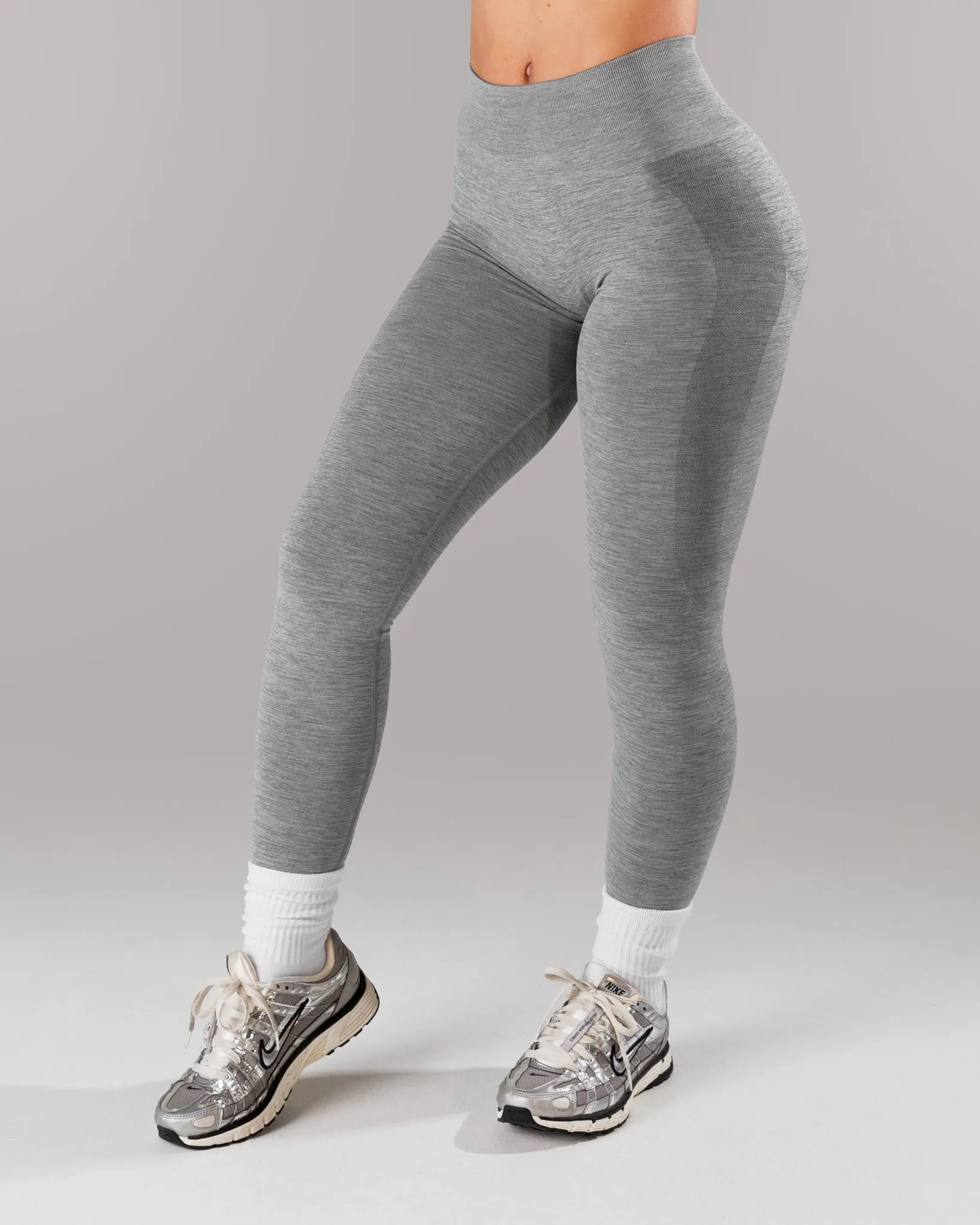 Pump Mid Rise Legging - Heather Grey sold by Alphalete product image thumbnail 3