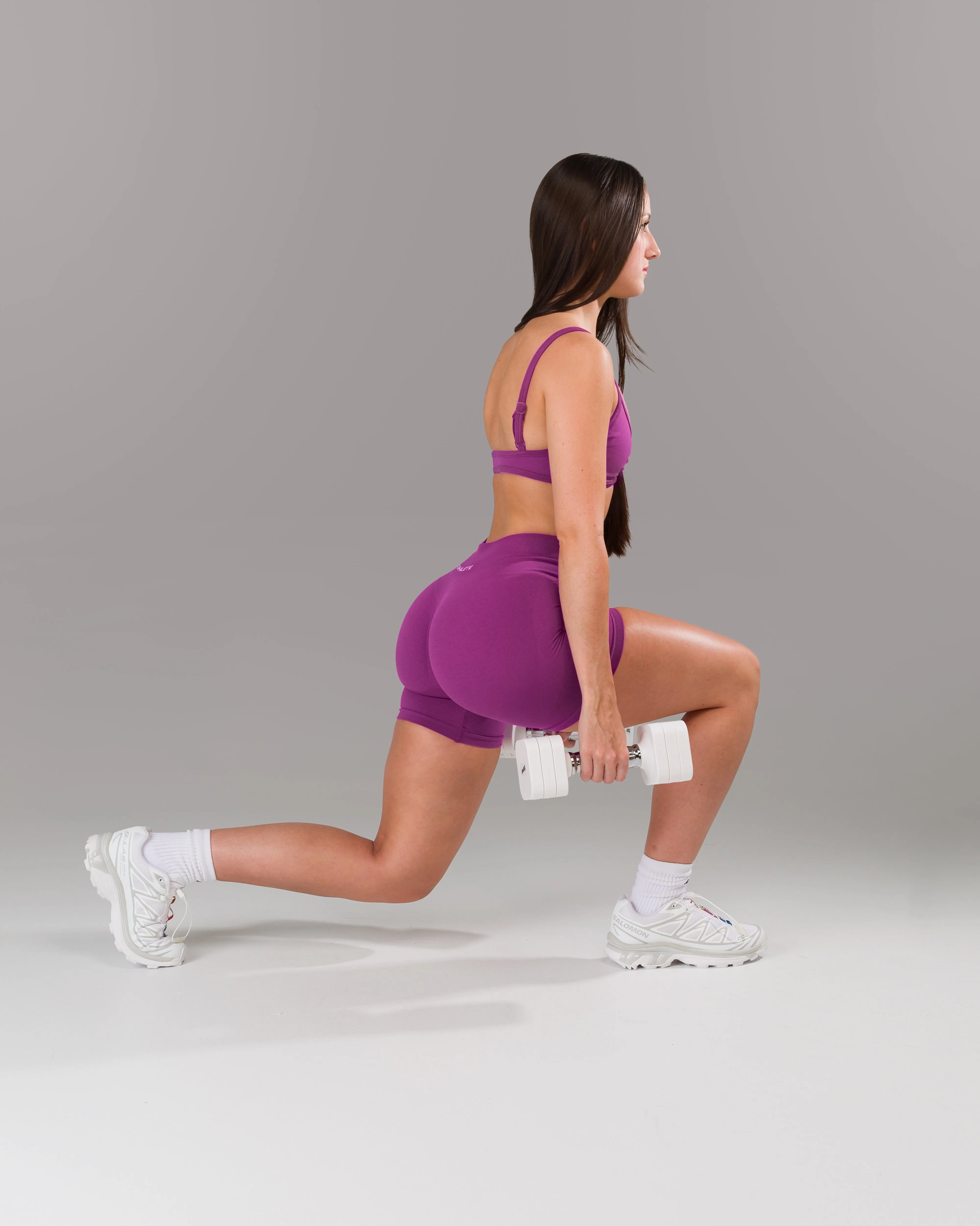 Pump Mid Rise Short - Acai Berry sold by Alphalete product image thumbnail 4