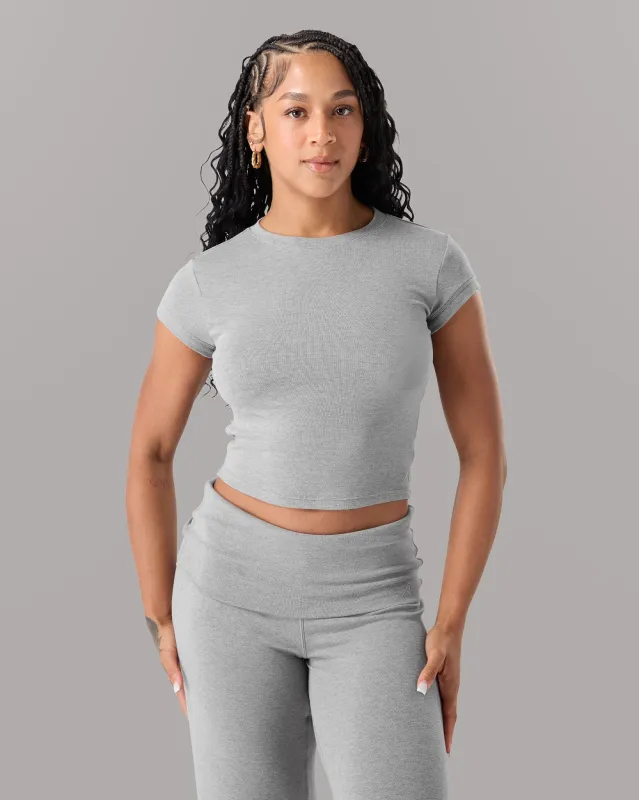 Cloud Tee - Heather Grey sold by Alphalete