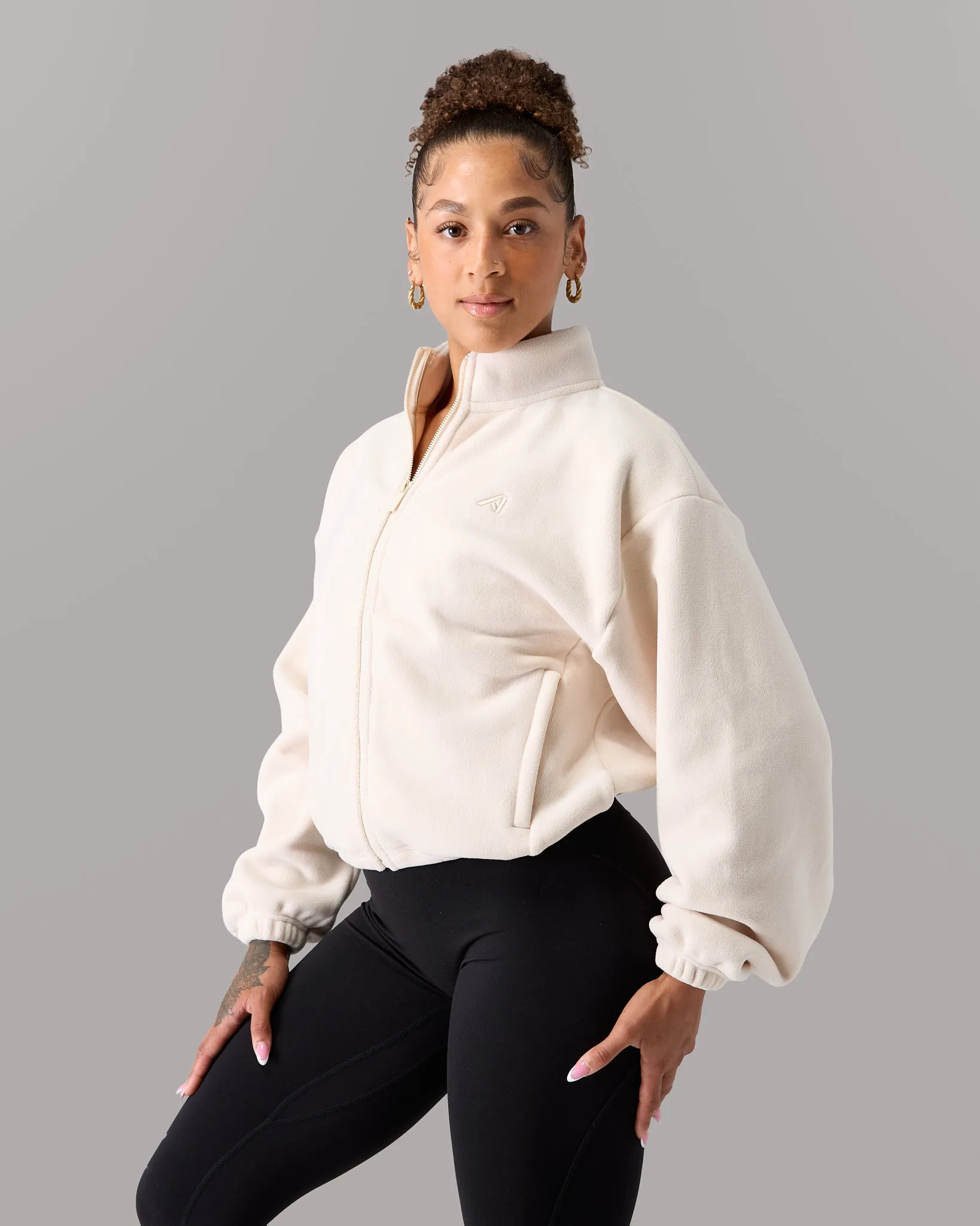 Fleece Jacket - Cream sold by Alphalete product image thumbnail 3