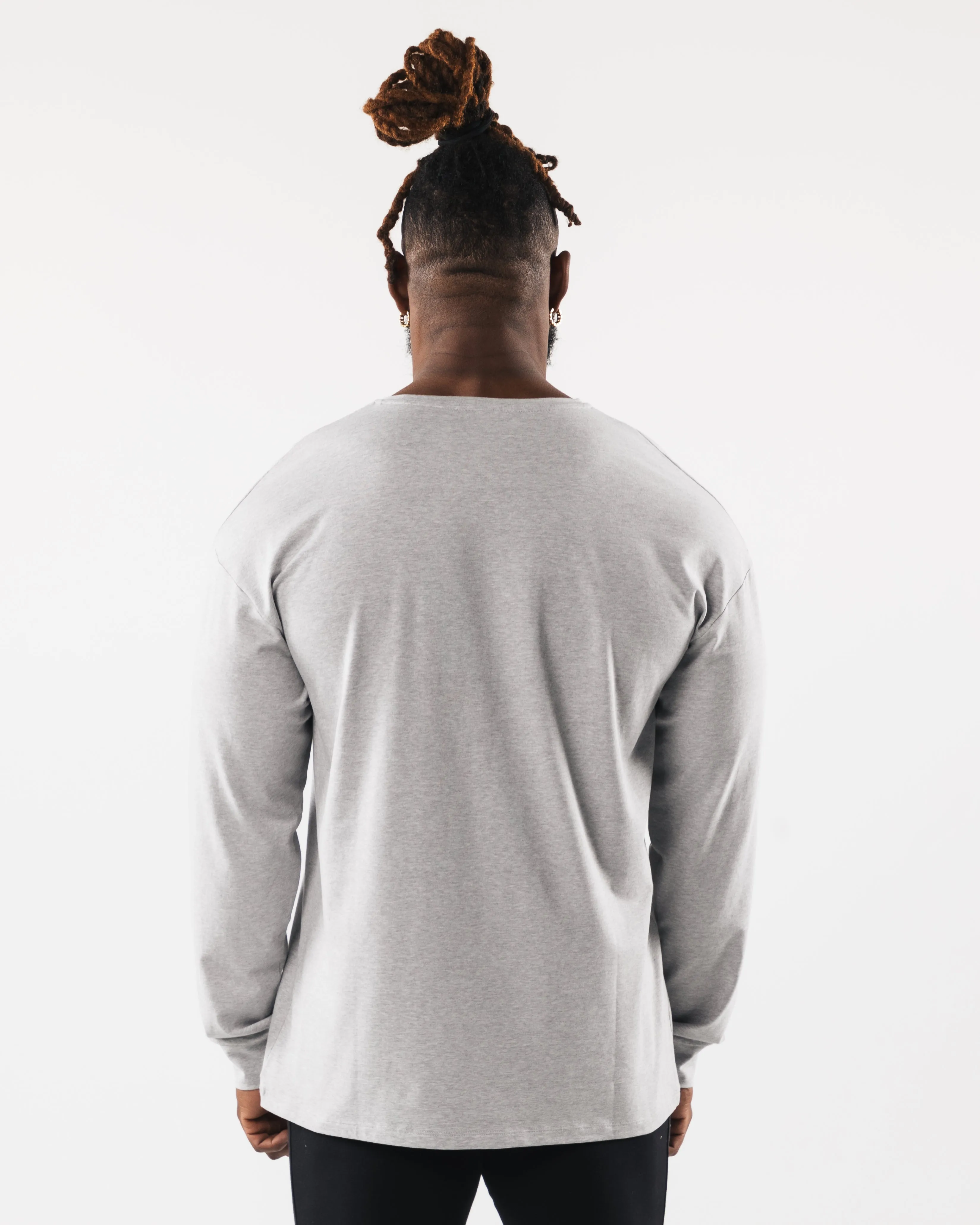 Wolf Head LS Tee - Heather Grey sold by Alphalete product image thumbnail 4