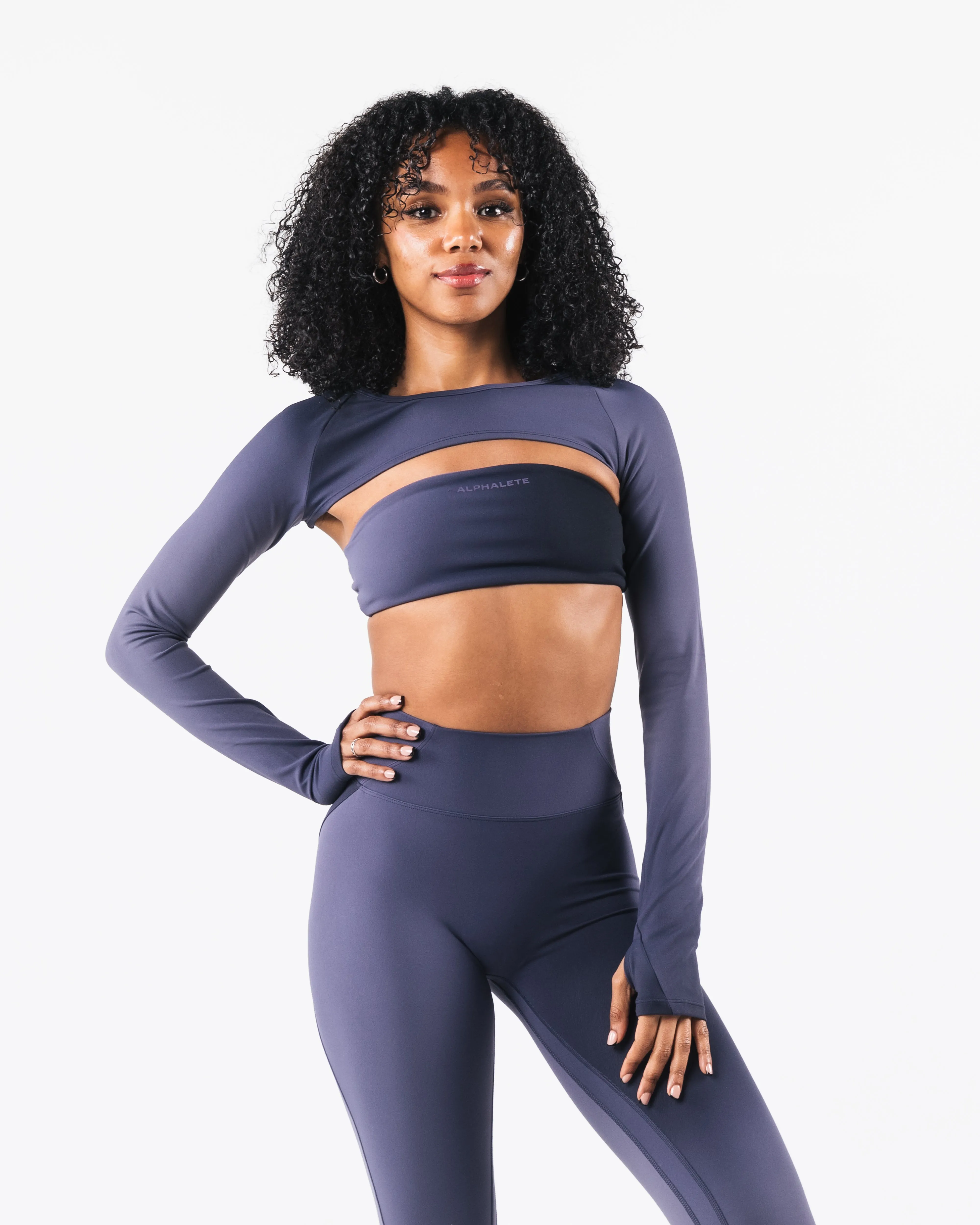 Aura Shrug LS - Aura Blizzard Print sold by Alphalete