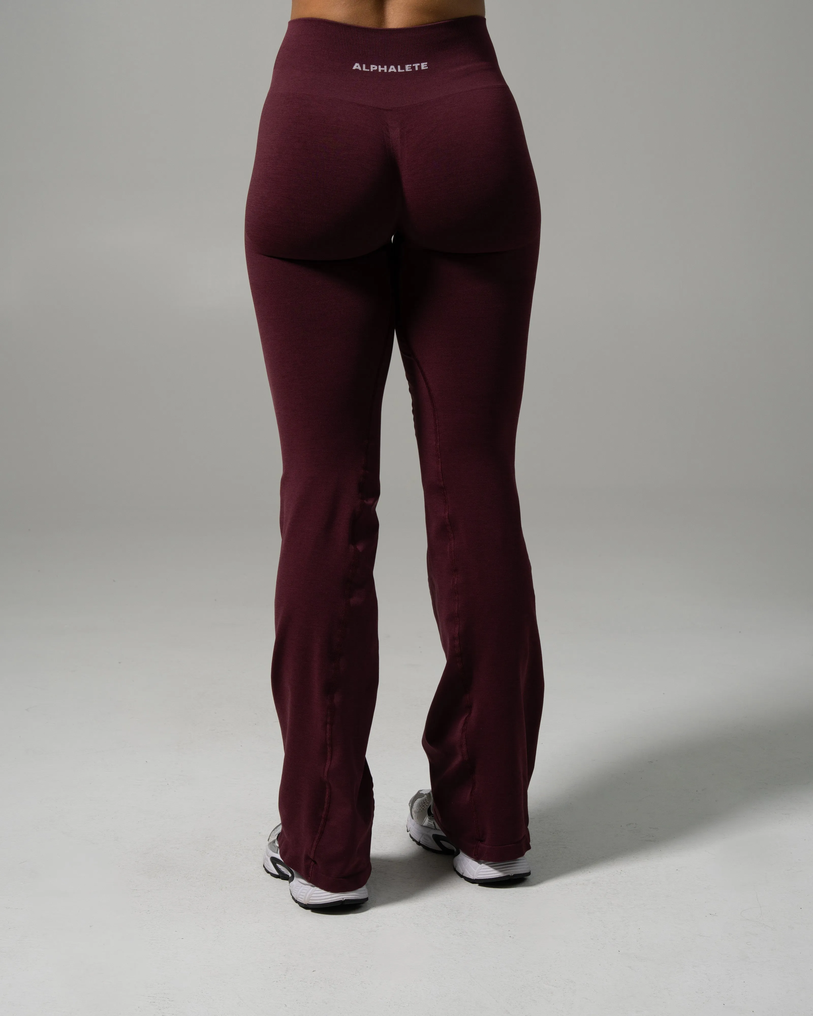 Pump Mid Rise Flared Pant - Merlot sold by Alphalete product image thumbnail 2