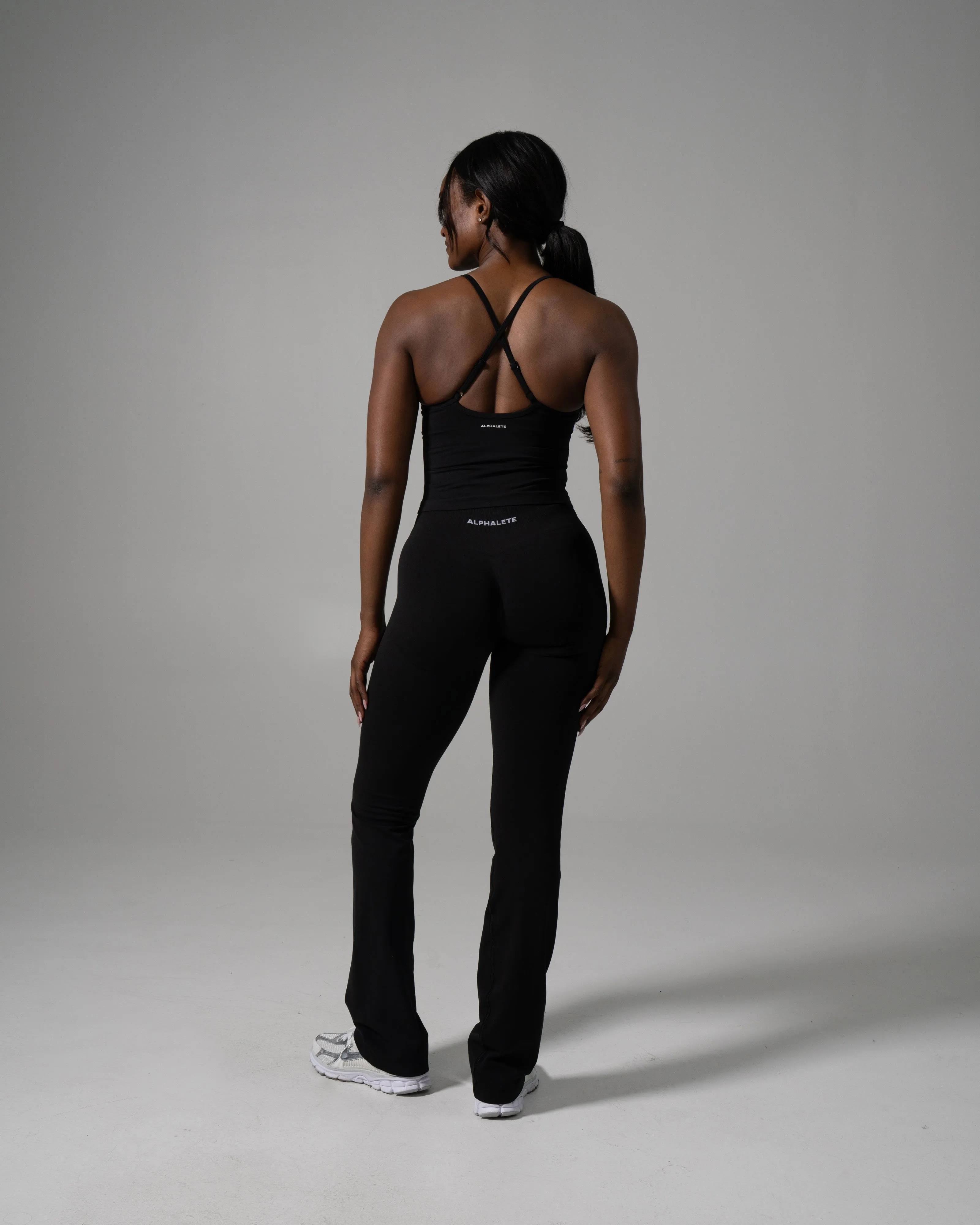 Pump Mid Rise Flared Pant Long - Black sold by Alphalete product image thumbnail 4