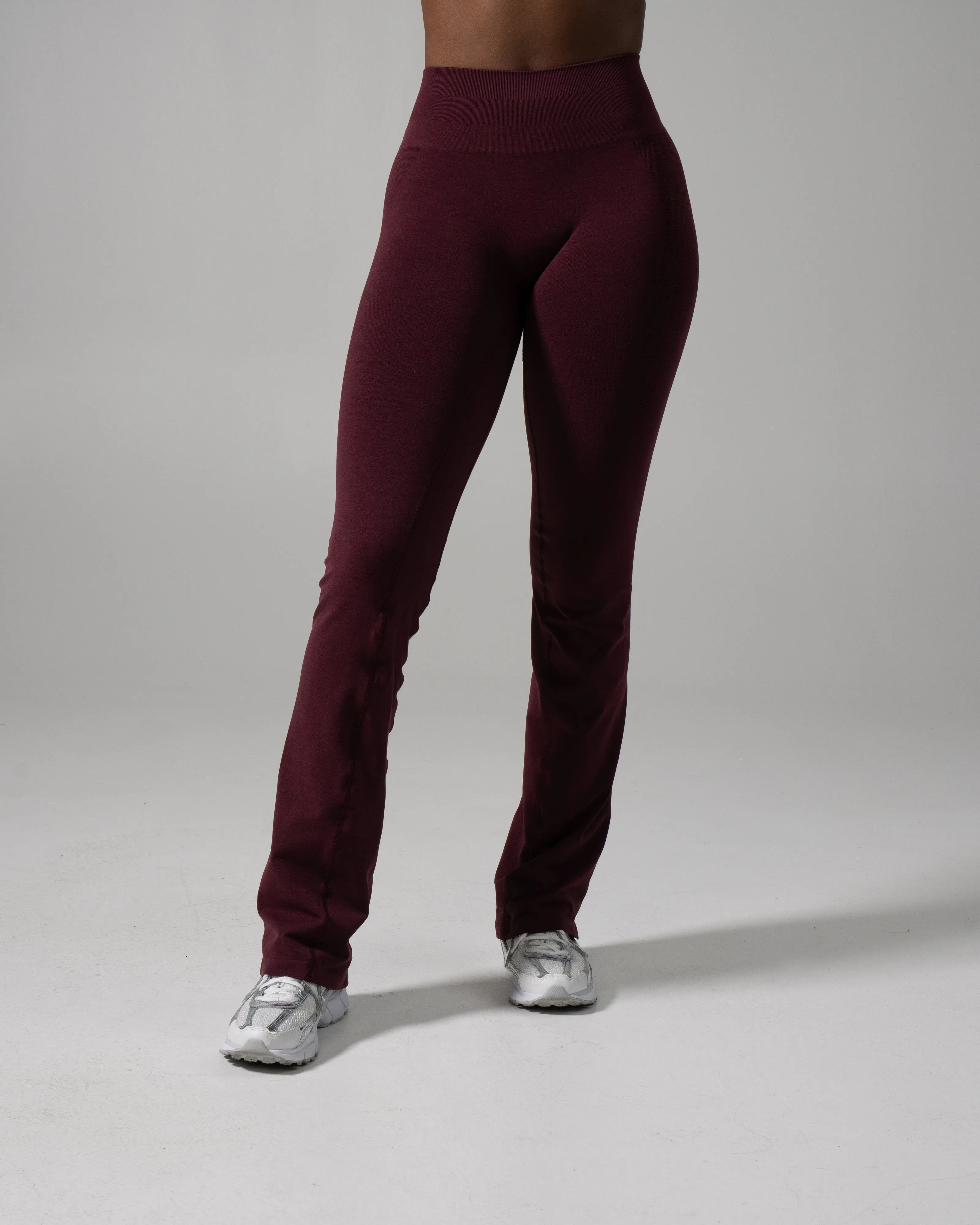 Pump Mid Rise Flared Pant Long - Merlot sold by Alphalete product image thumbnail 2