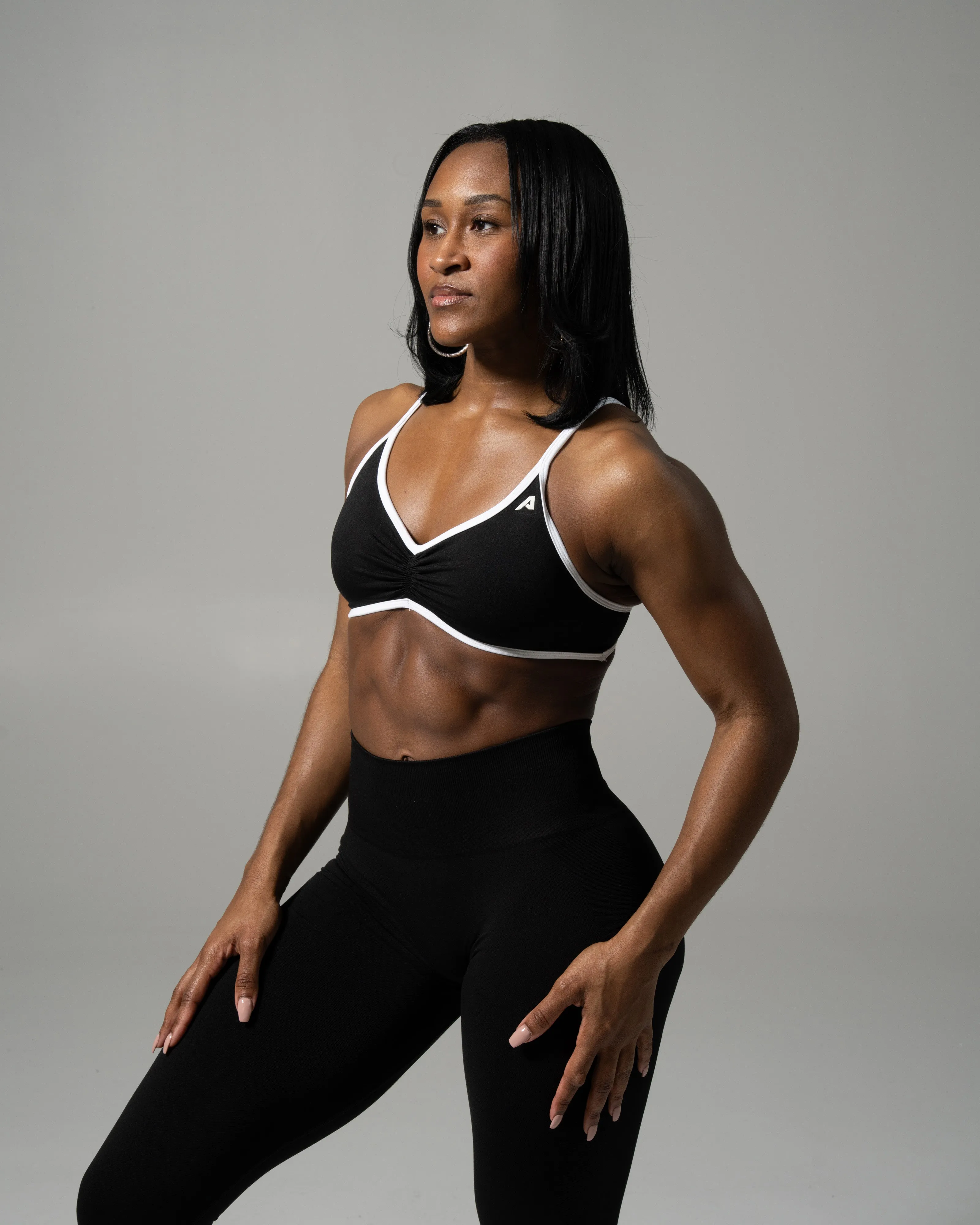 Sandy Bra - Black Contrast sold by Alphalete product image thumbnail 3