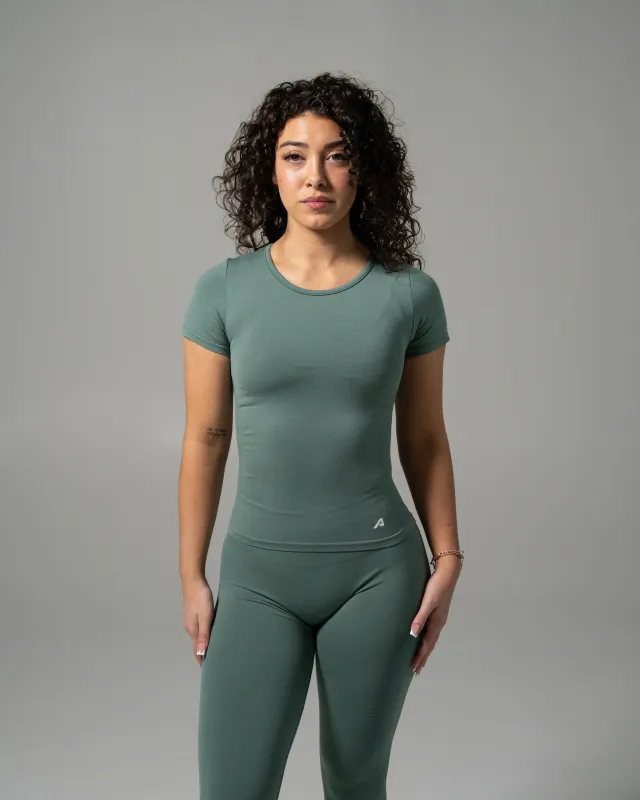 Glass Tee - Juniper Green sold by Alphalete