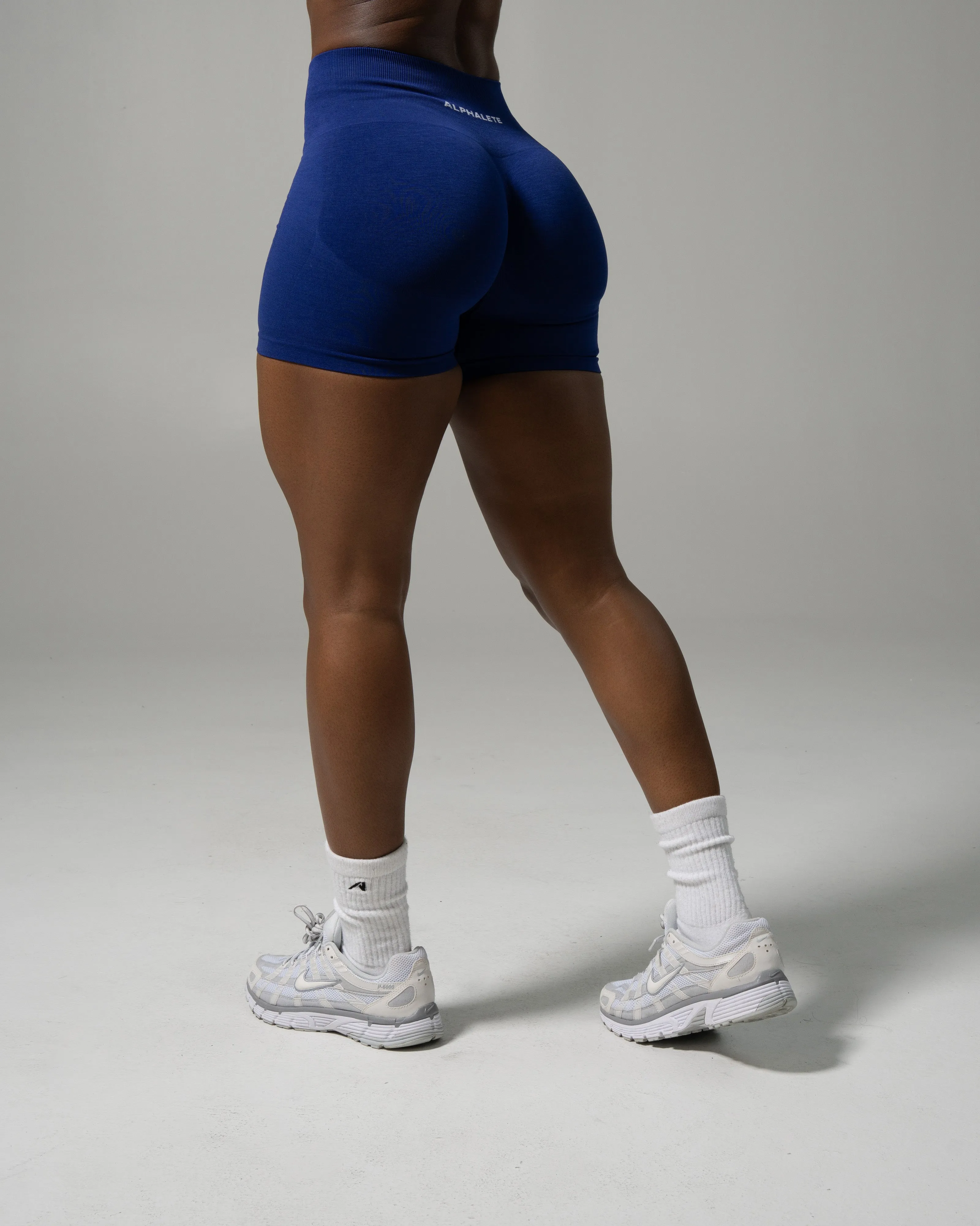 Pump Mid Rise Short - Indigo sold by Alphalete