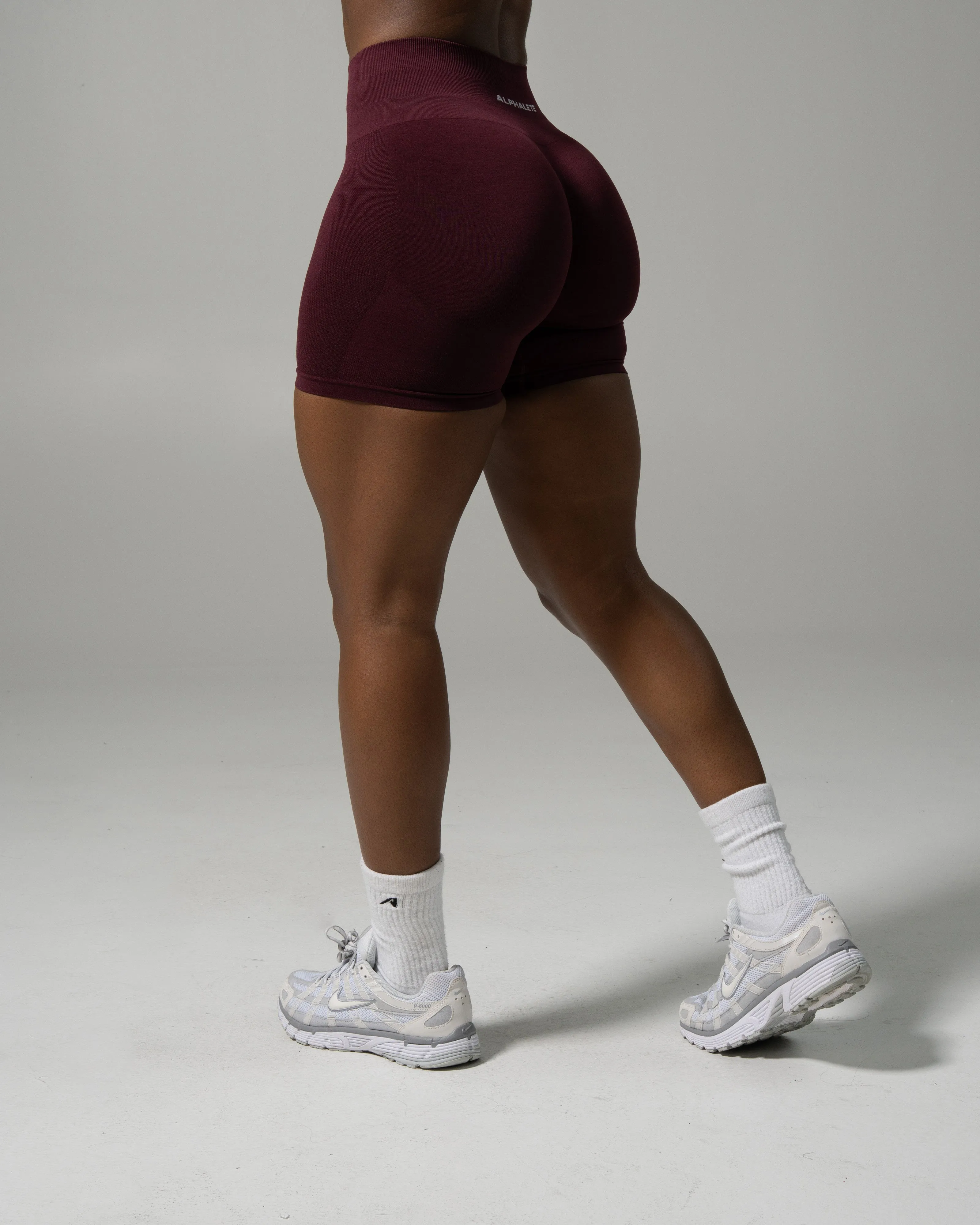Pump Mid Rise Short - Merlot sold by Alphalete