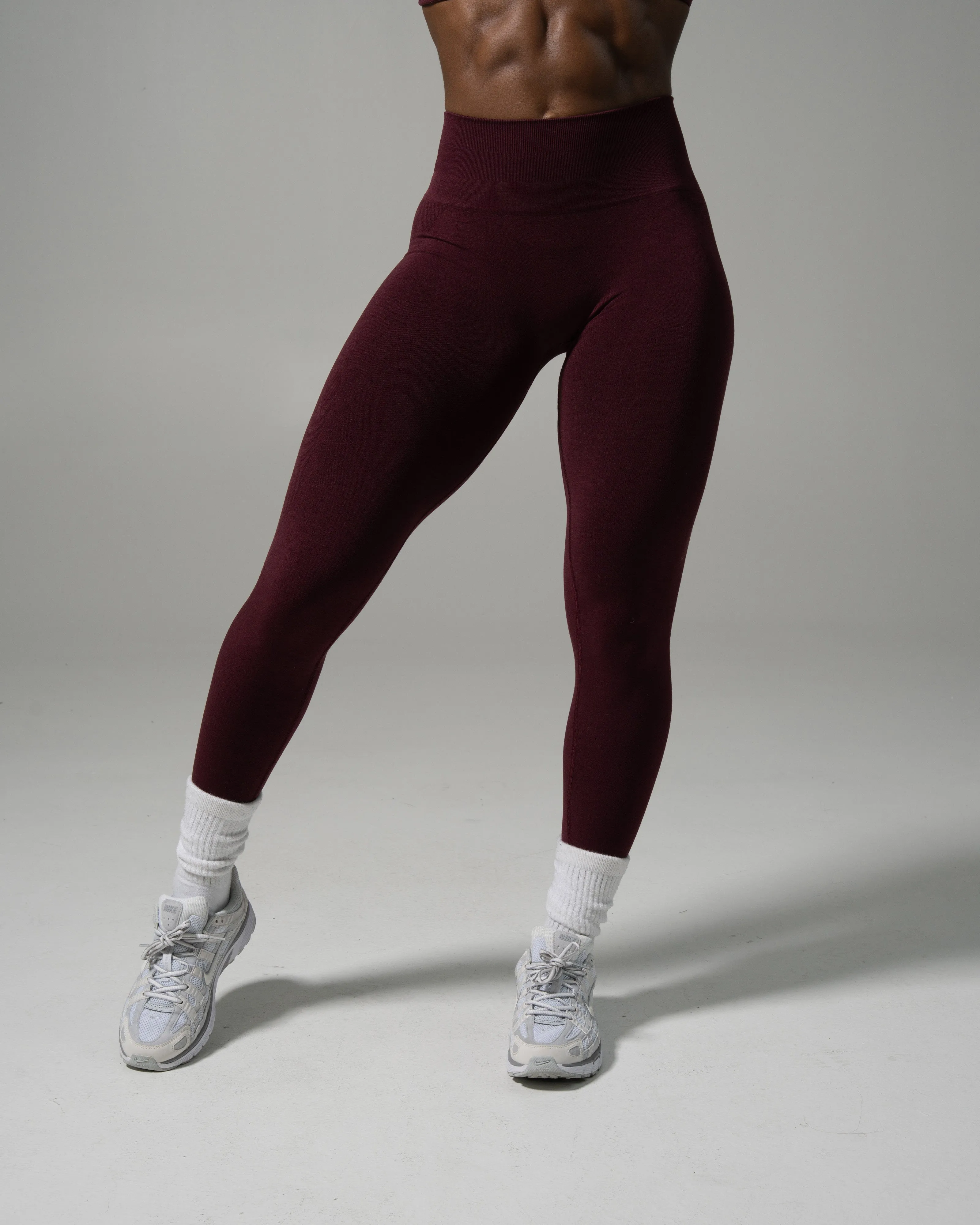 Pump Mid Rise Legging - Merlot sold by Alphalete product image thumbnail 2