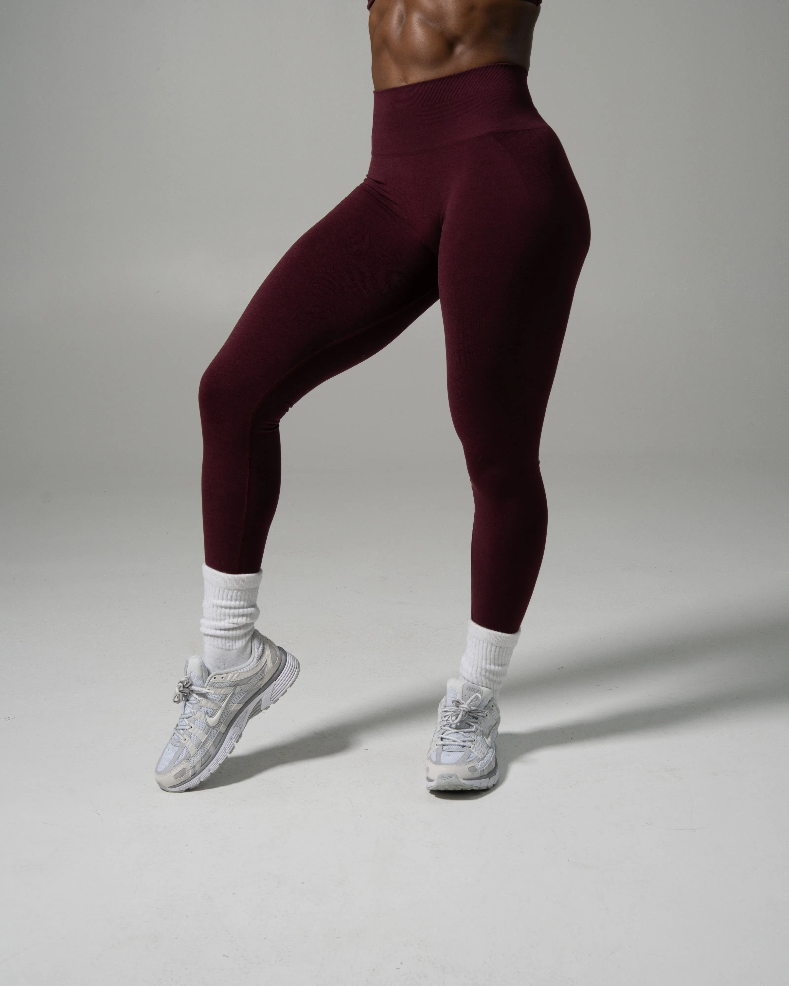 Pump Mid Rise Legging - Merlot sold by Alphalete product image thumbnail 3