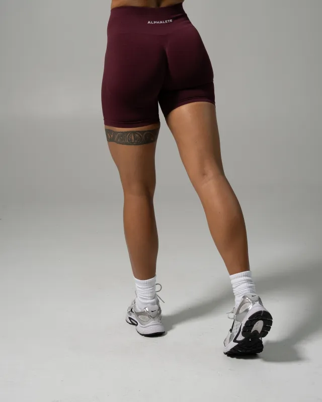 Pump High Rise Short - Merlot sold by Alphalete