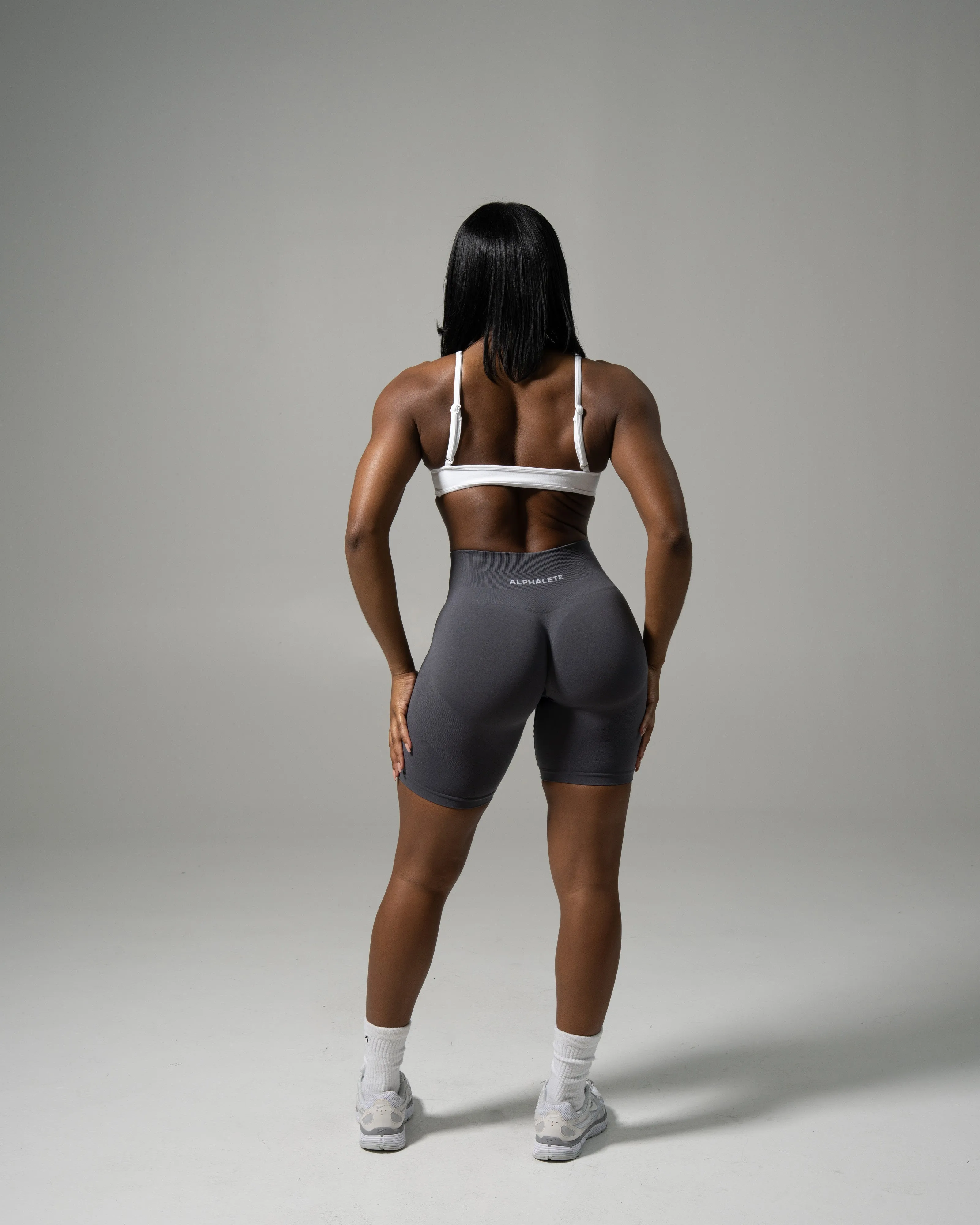 Pump Mid Rise Biker Short - Thunderstorm sold by Alphalete product image thumbnail 4