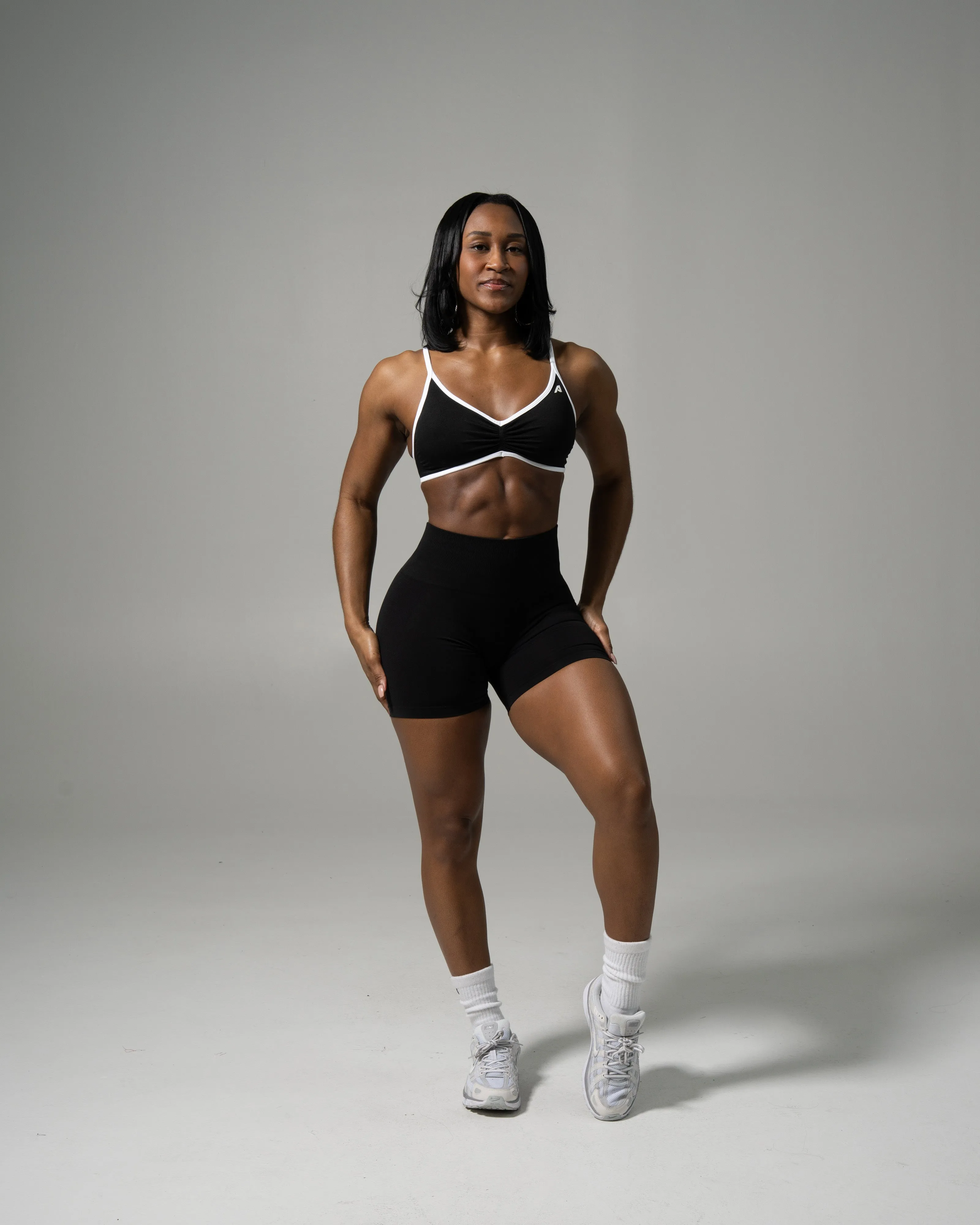 Pump Mid Rise Biker Short - Black sold by Alphalete product image thumbnail 5