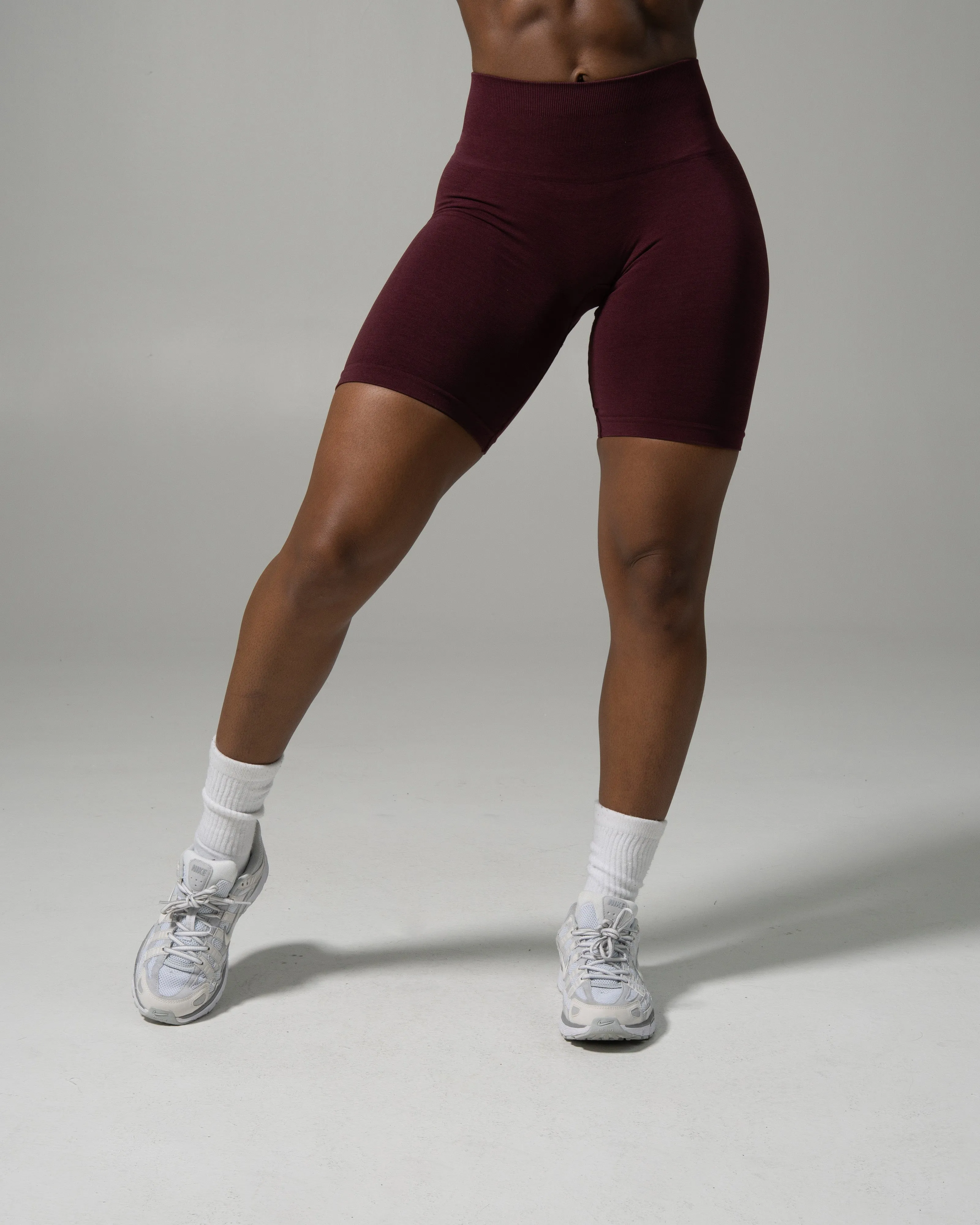 Pump Mid Rise Biker Short - Merlot sold by Alphalete product image thumbnail 2