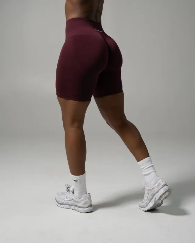 Pump Mid Rise Biker Short - Merlot sold by Alphalete